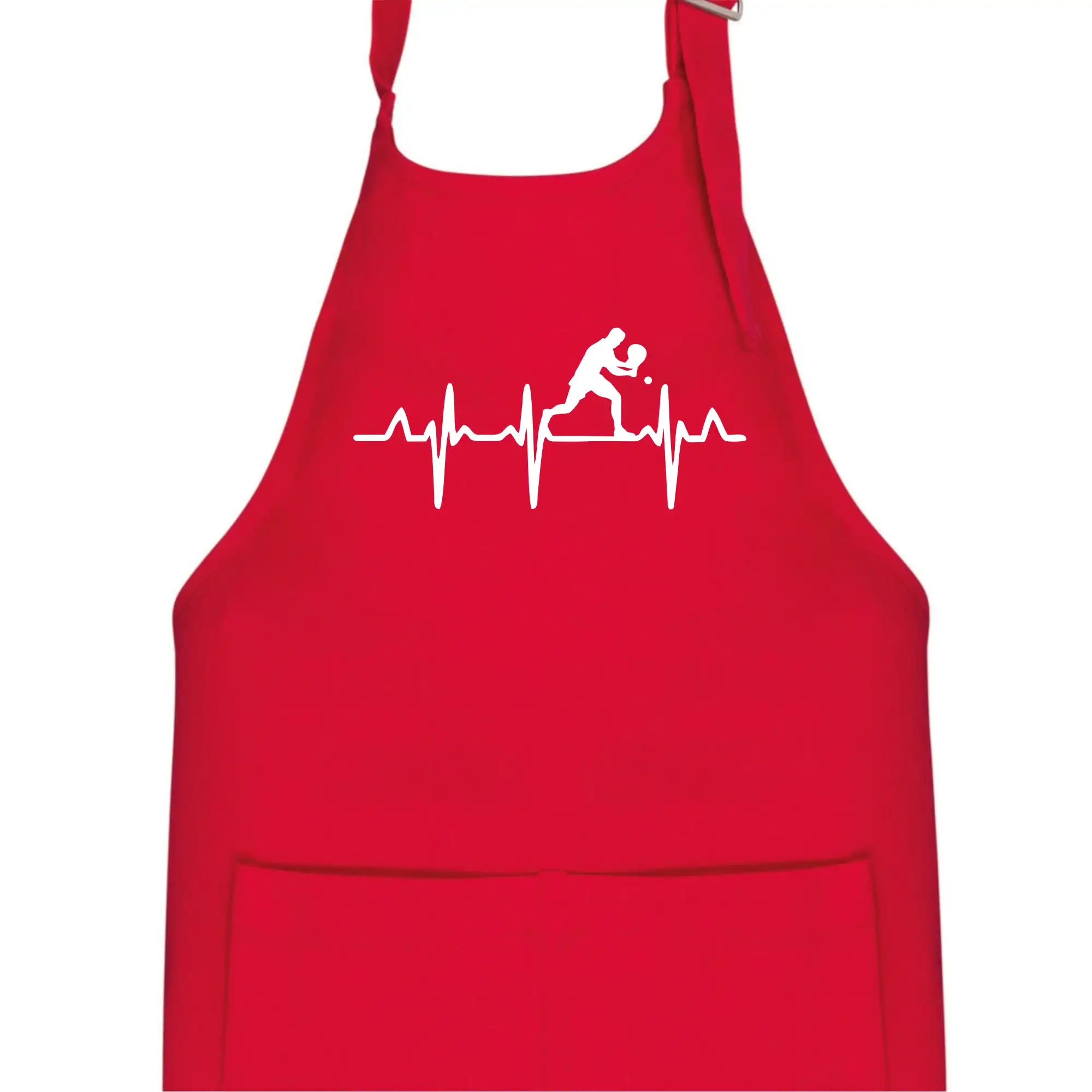 EKG stolní tenista stojící
