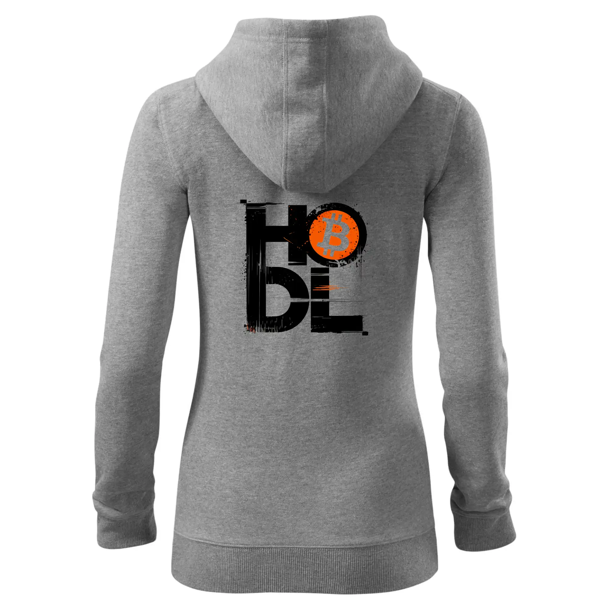 Hodl velký nápis a logo BTC