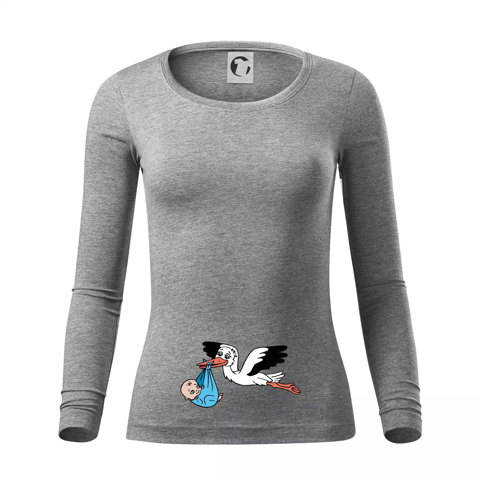 Čáp a miminko - kluk (Hana-creative)