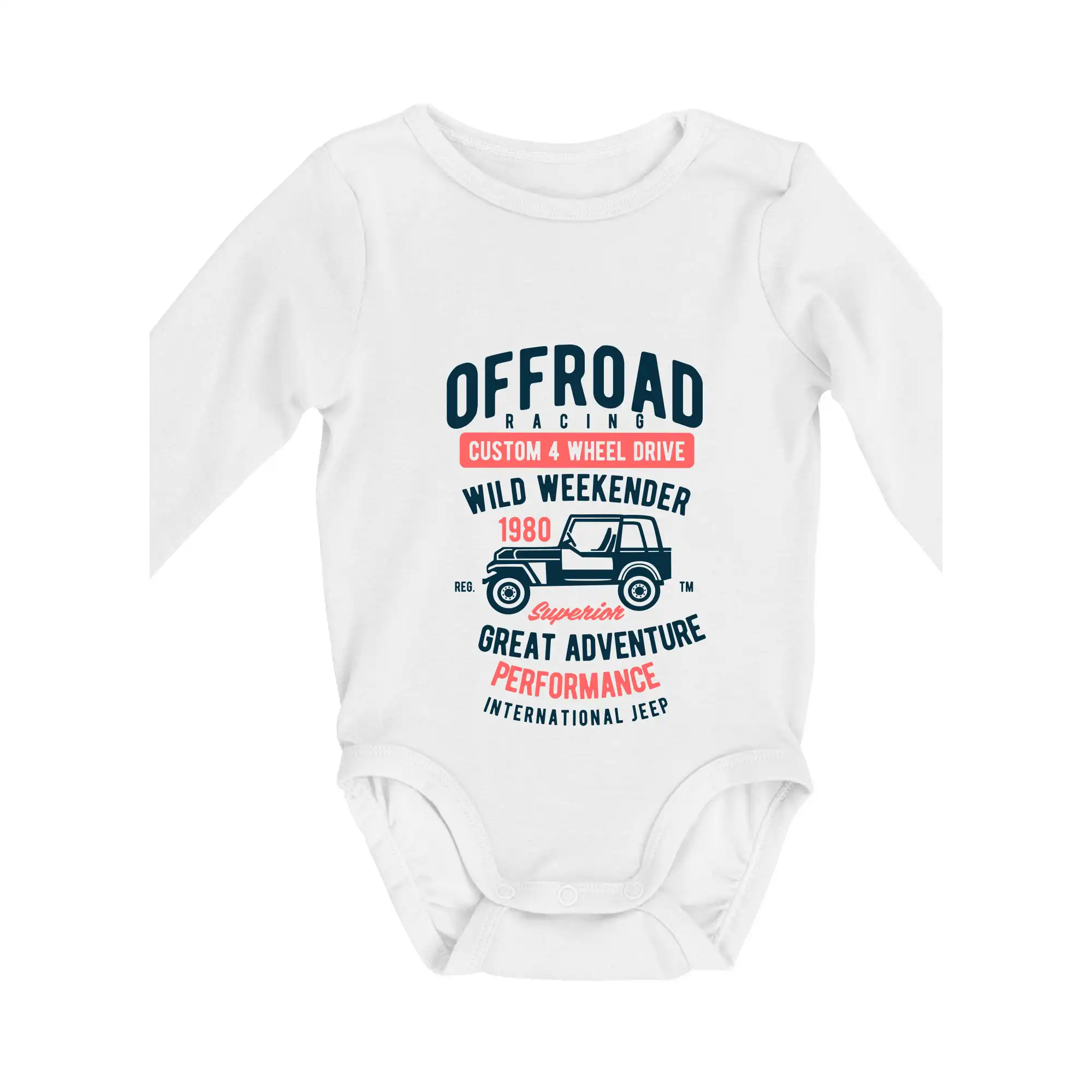 Auto tričká - Off Road Racing - Body dojčenské s dlhým rukávom