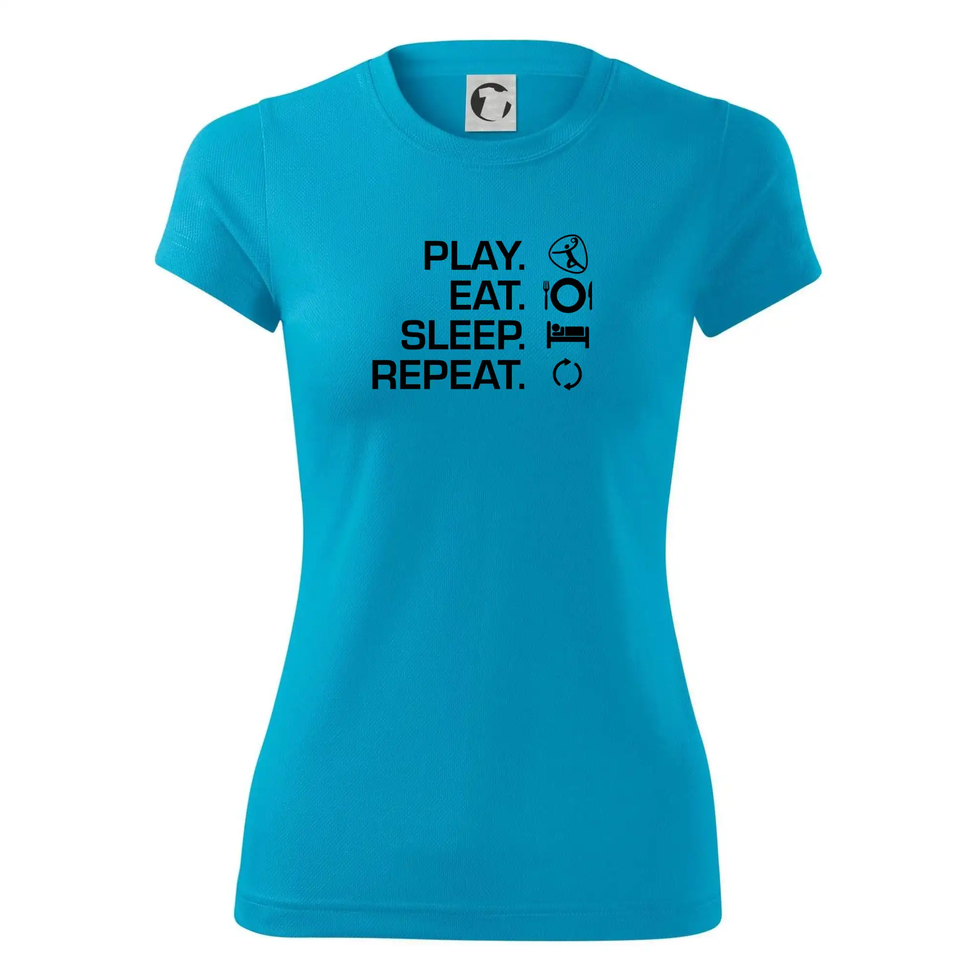 Tričká na hádzanú - Play Eat Sleep Repeat hádzaná - Dámske Fantasy športové (dresovina)
