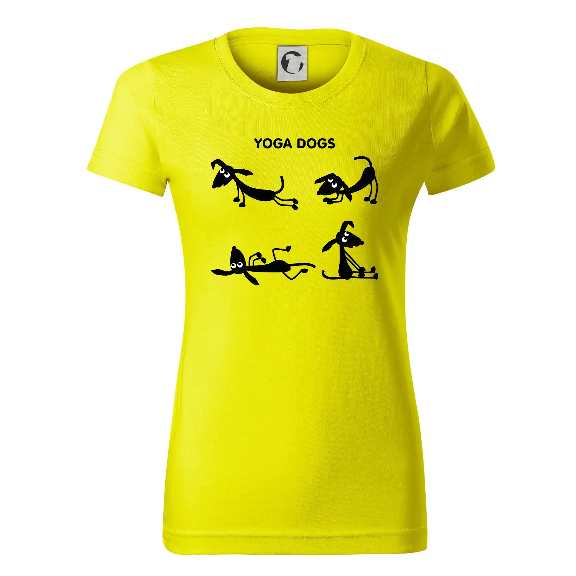 Ostatné psie plemená - Psie yoga (Hana-creative) - Dámske tričko basic - ľahko voľnejšie a dlhšie
