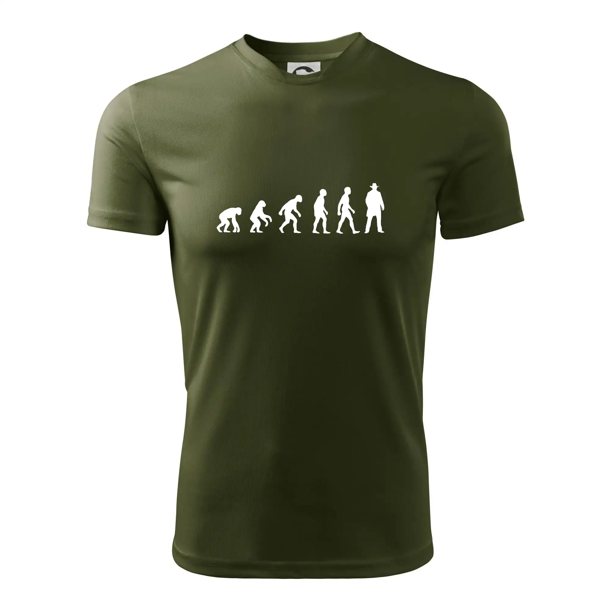 Tričká s koňmi - Evolúcia cowboy - Pánske tričko Fantasy športové