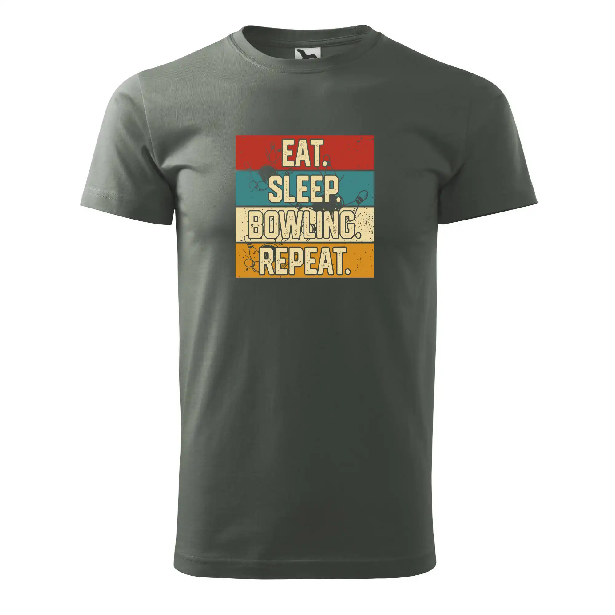 Tričká Bowling - Eat Sleep Bowling Repeat - Klasické pánske tričko vyššej gramáže