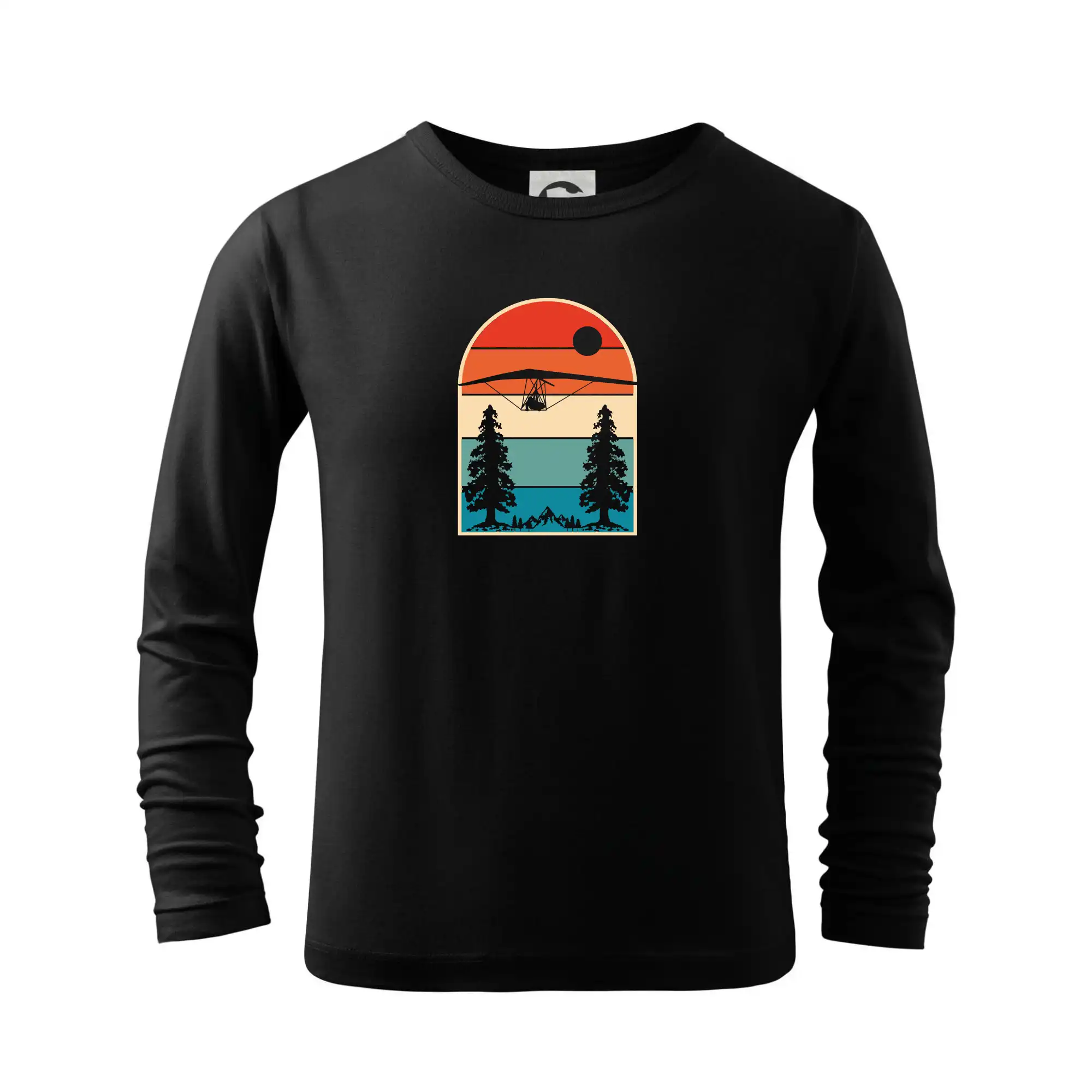 Tričká s motívom paraglidingu - Rogalo vintage - Tričko detské Long Sleeve