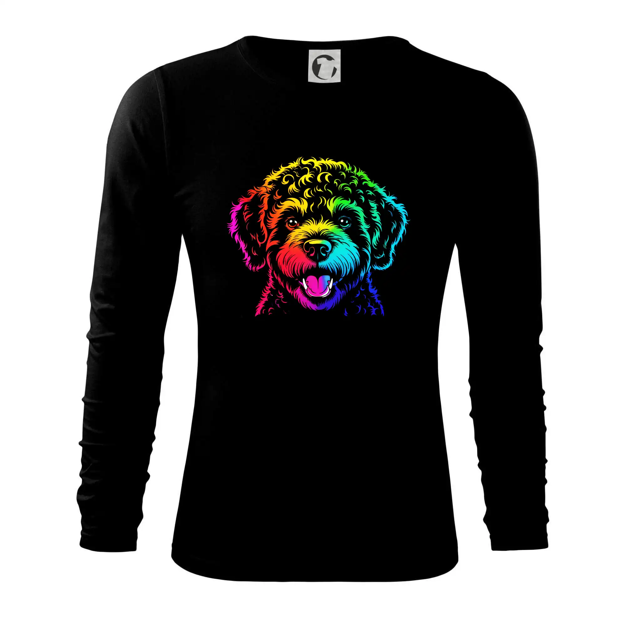 Ostatné psie plemená - Lagotto romagnolo dúhová hlava - Tričko s dlhým rukávom FIT-T long sleeve