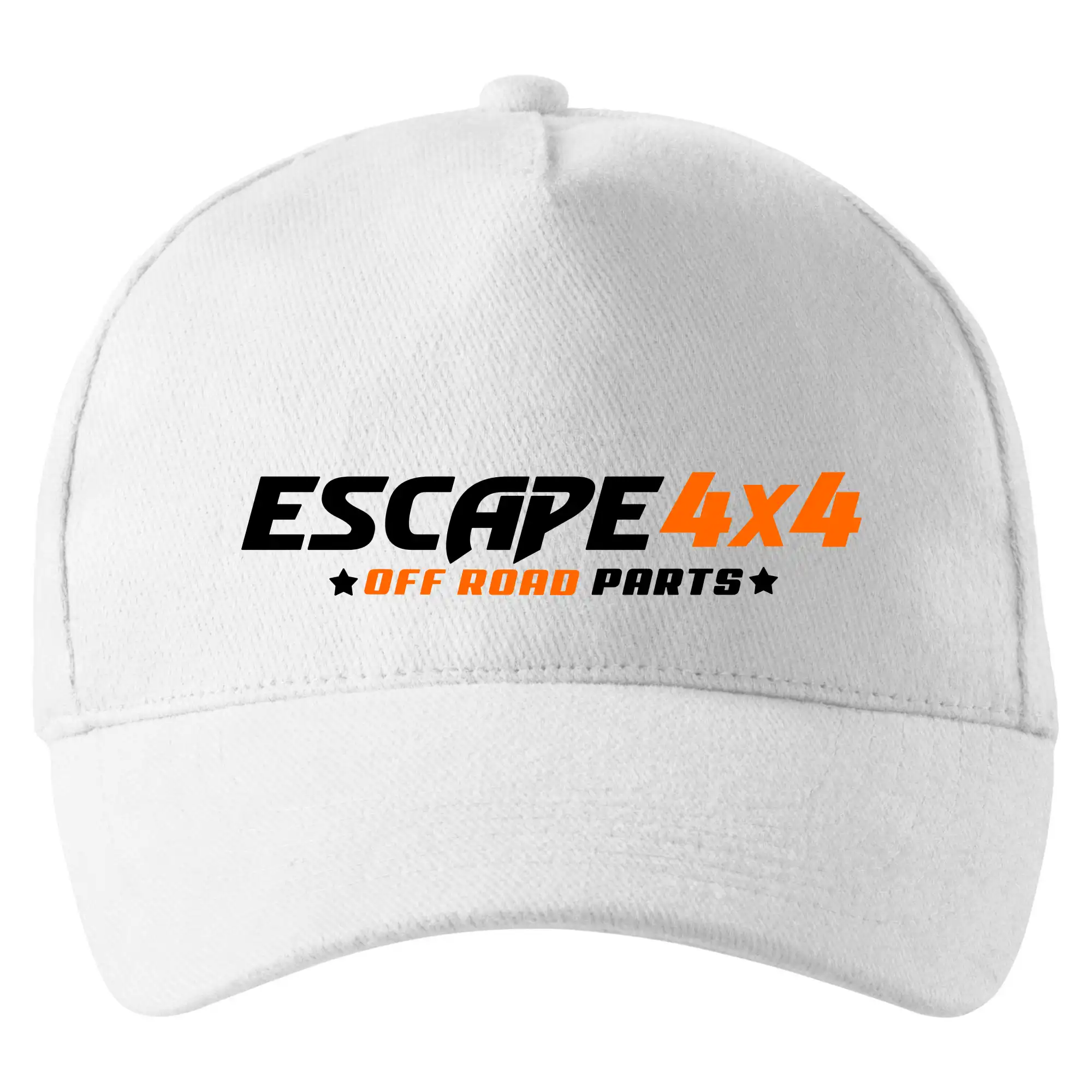 MyShirt tričká - Escape 4x4 Nápis vpředu a pneumatika na zádech - Šiltovka so zahnutým šiltom a mosaznou sponou