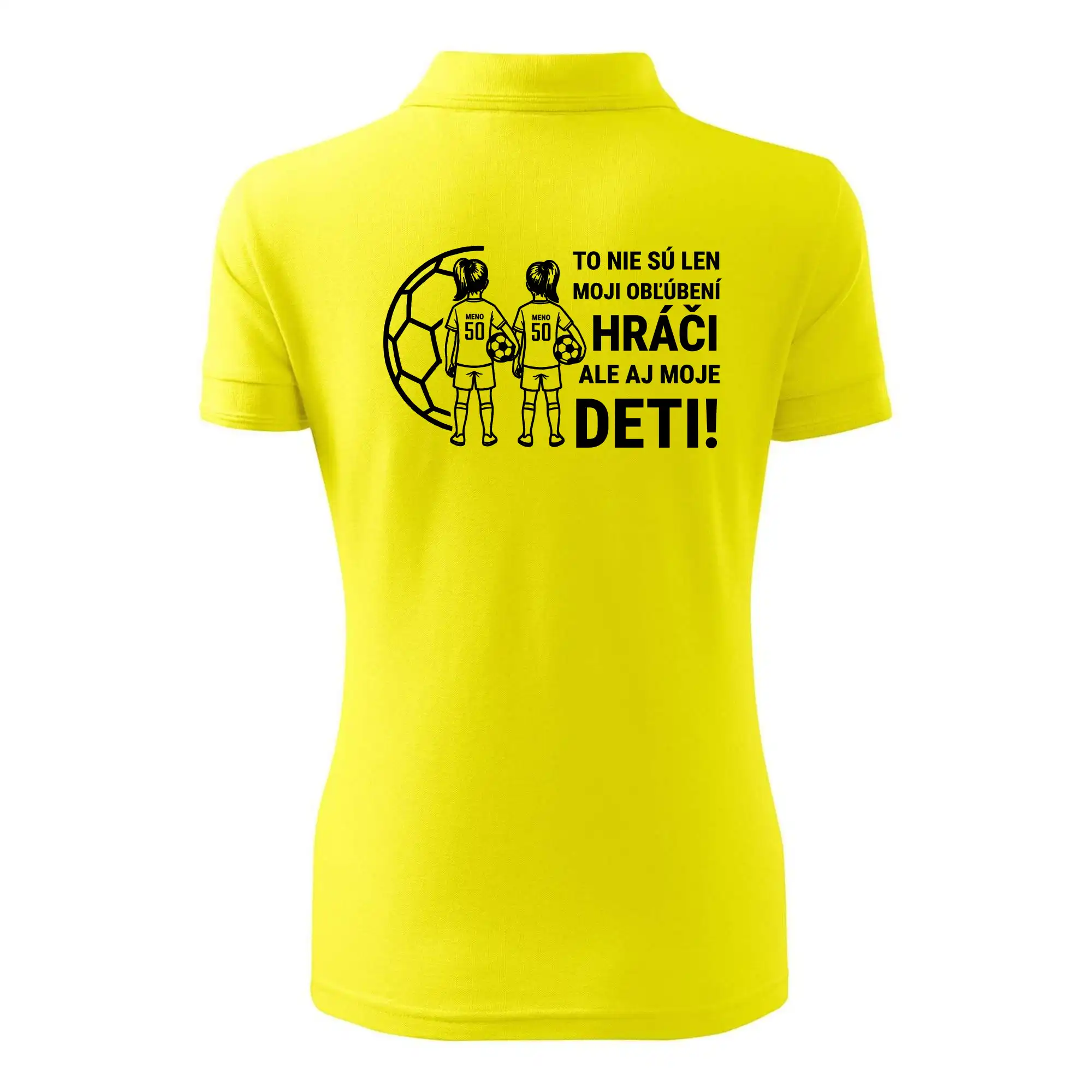 Futbalová mama - Dve dcéry (vaše meno a číslo)