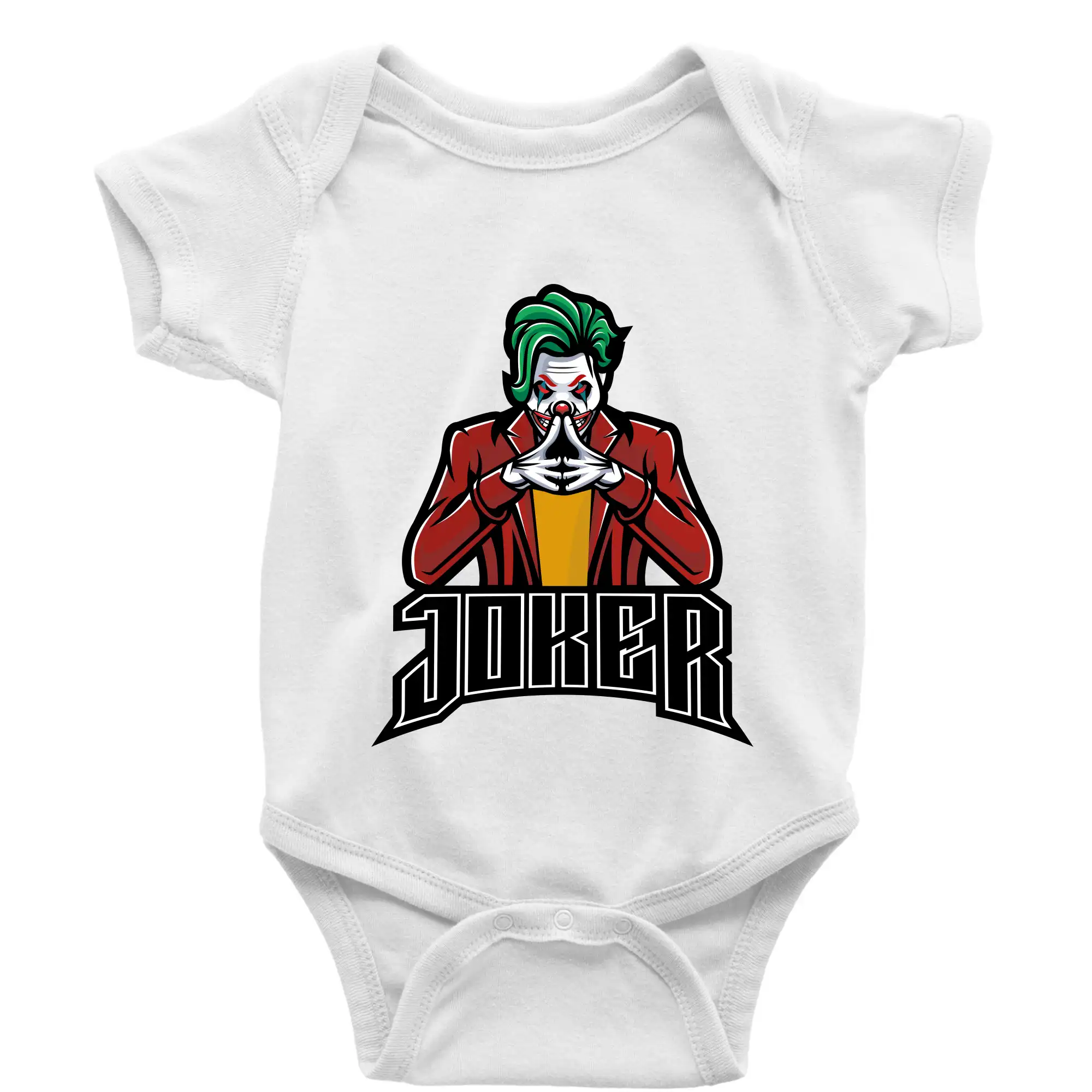 Filmové tričká - Joker šialený - Body dojčenské s krátkym rukávom