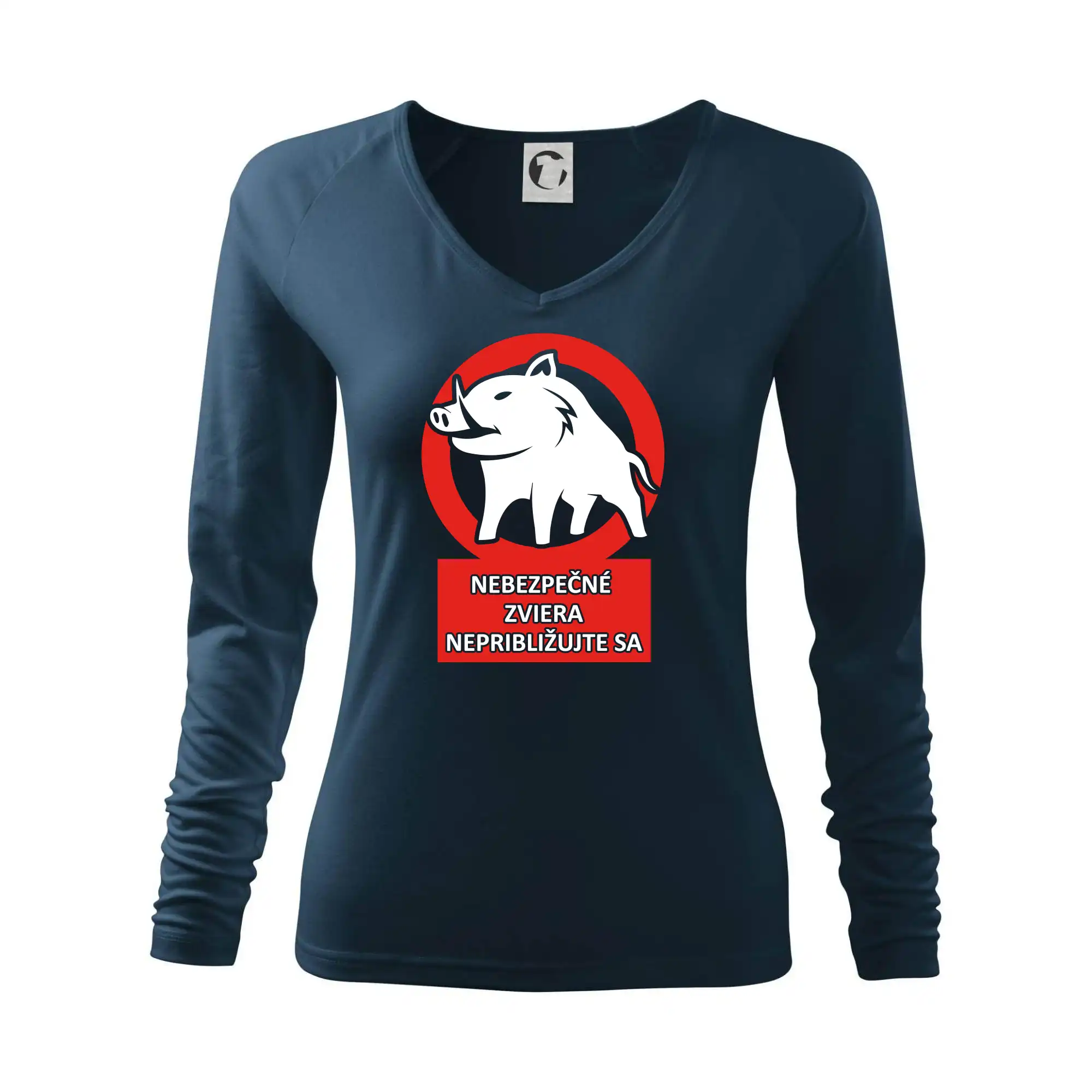 Tričká pre poľovníkov a drevorubačov - Nebezpezečné zviera - Tričko dámske Elegance