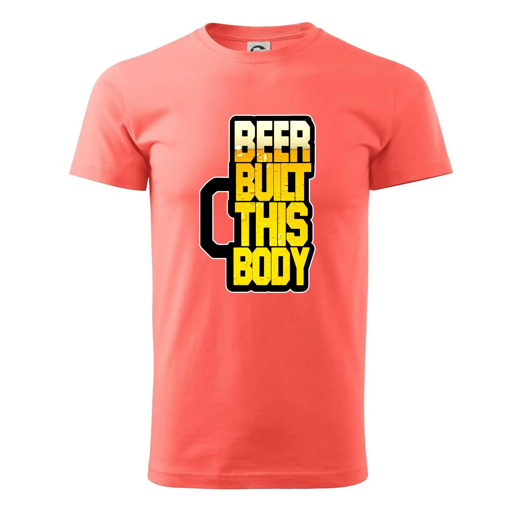 Vtipná tričká pre pivárov - Beer built this body - Pánske tričko nižšej gramáže