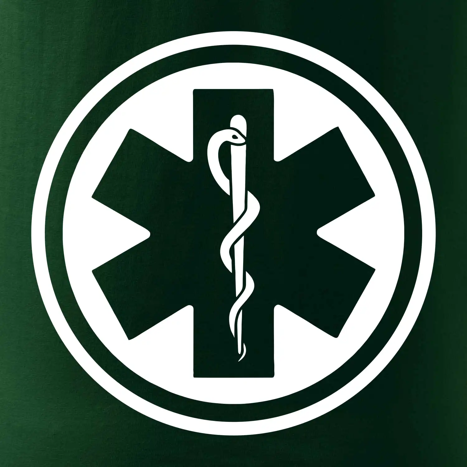 Rescue logo samostatné kulaté