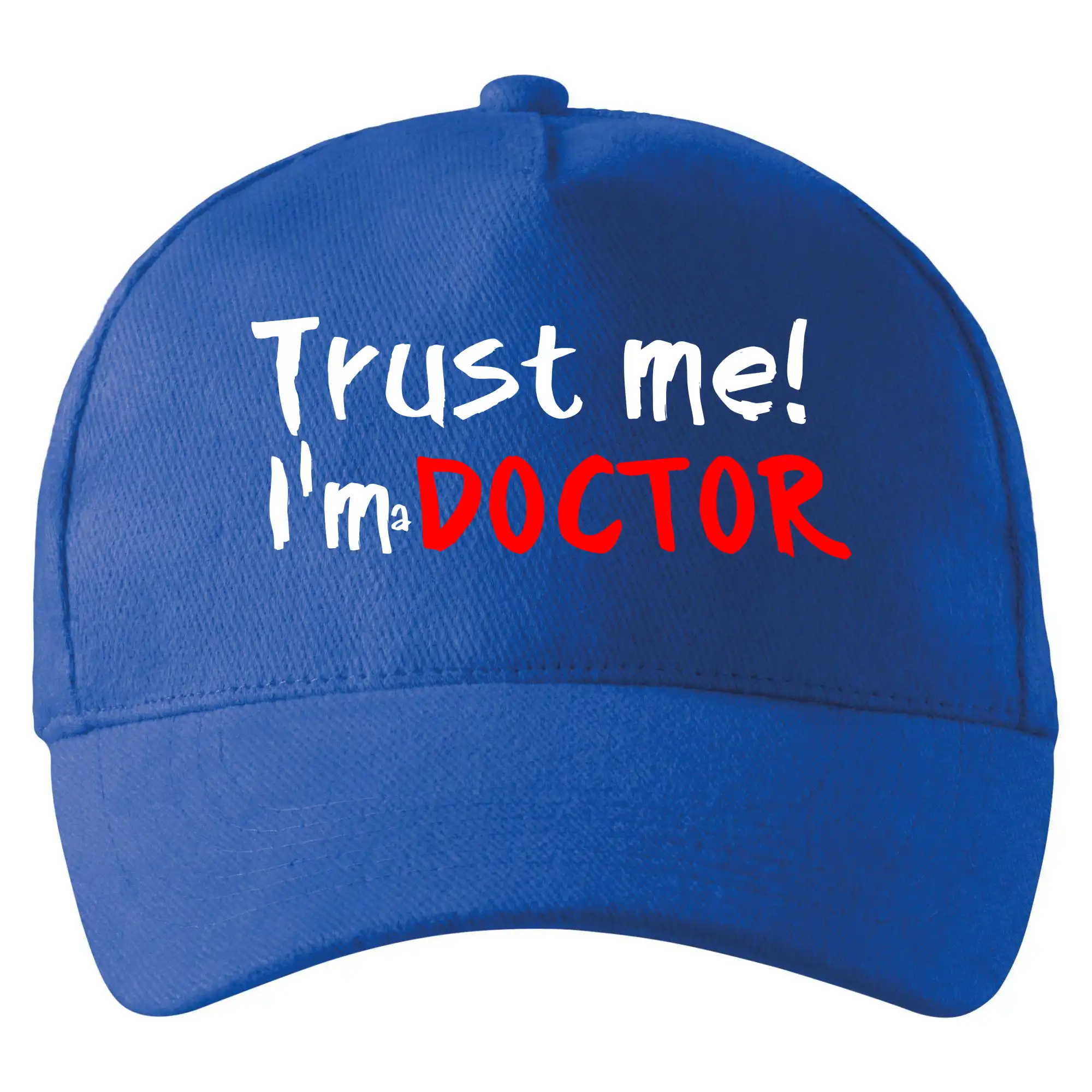 Tričká na ukončenie štúdia - Trust me I´m  a Doctor / Ver mi som Doktor - Šiltovka so zahnutým šiltom a mosaznou sponou