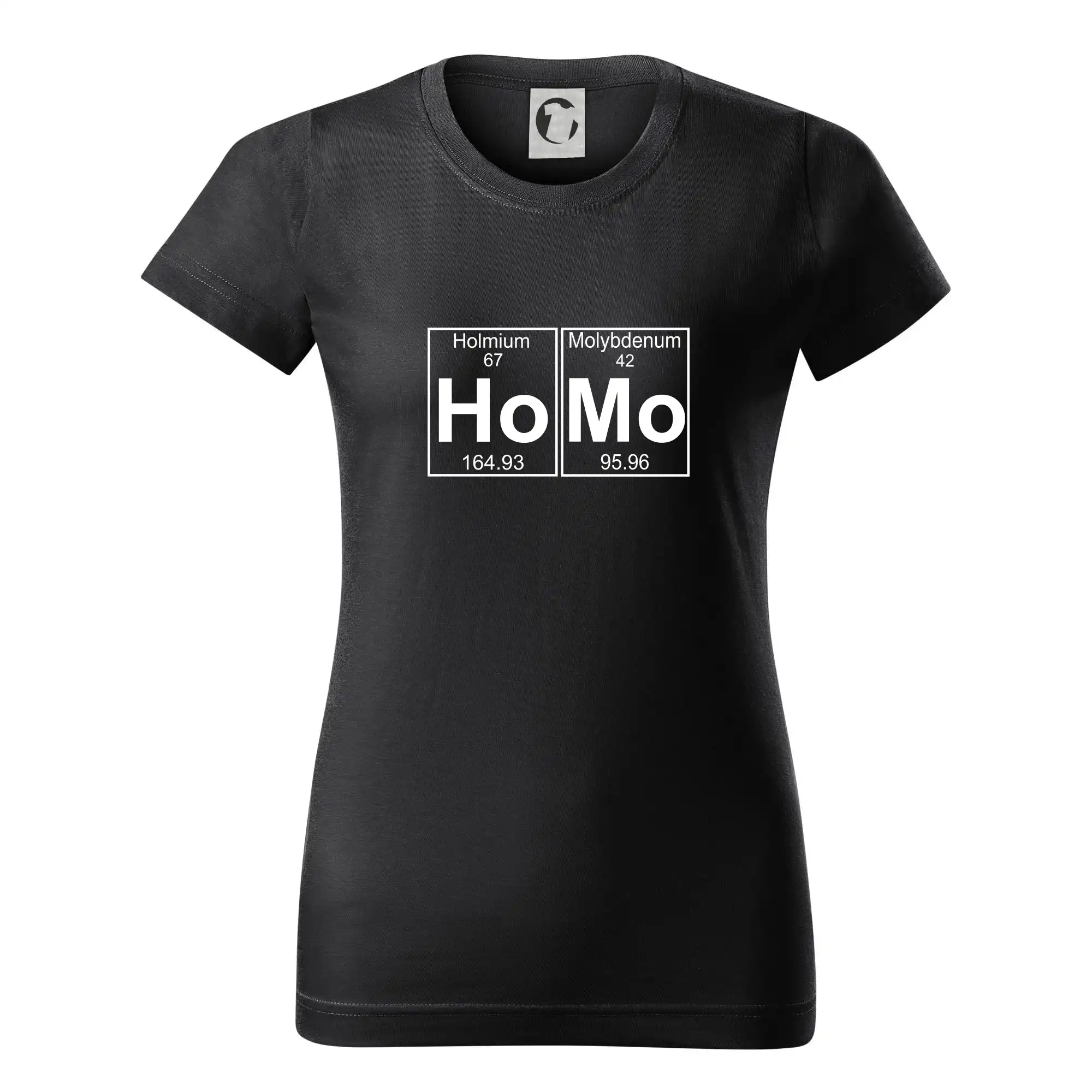 Periodické Tabuľky - Homo - periodická tabuľka - Dámske tričko basic - ľahko voľnejšie a dlhšie