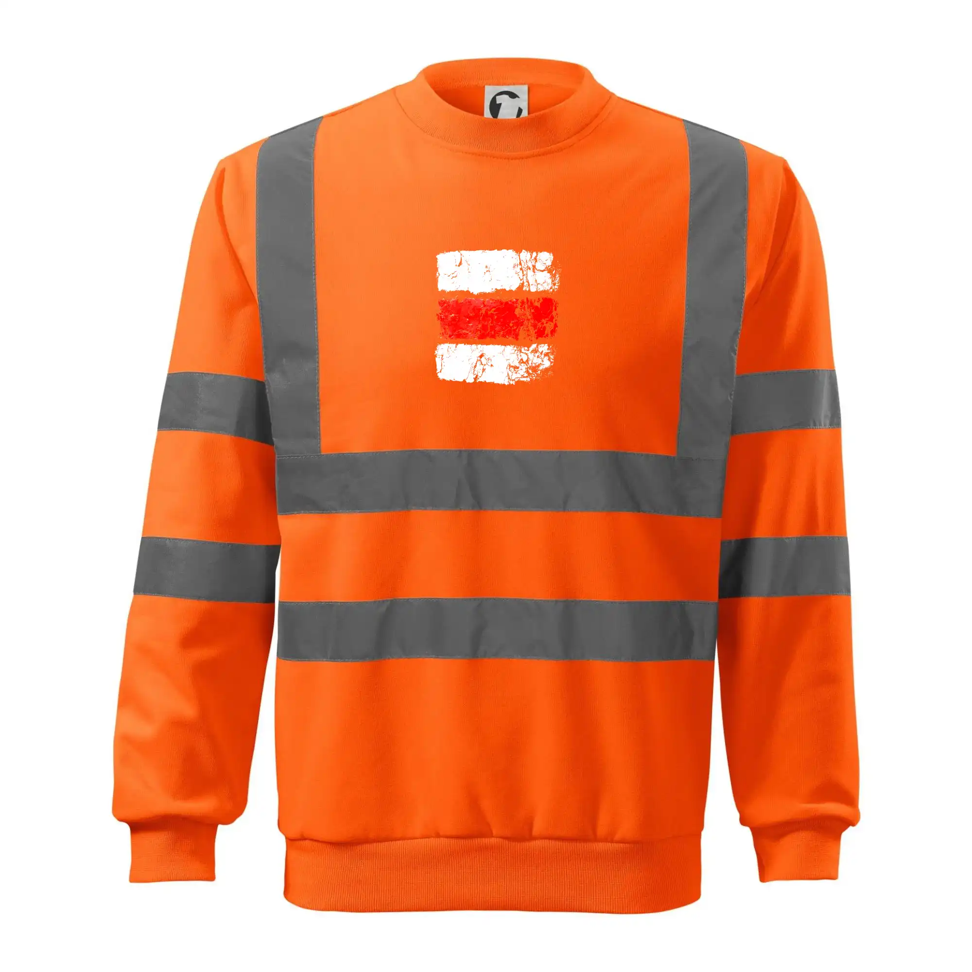 Trička pre cestovateľov - Turistická značka - červená - Reflexná mikina