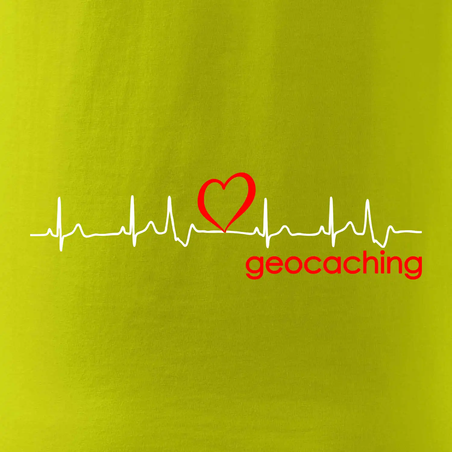 Moje srdce bije pro Geocaching -text