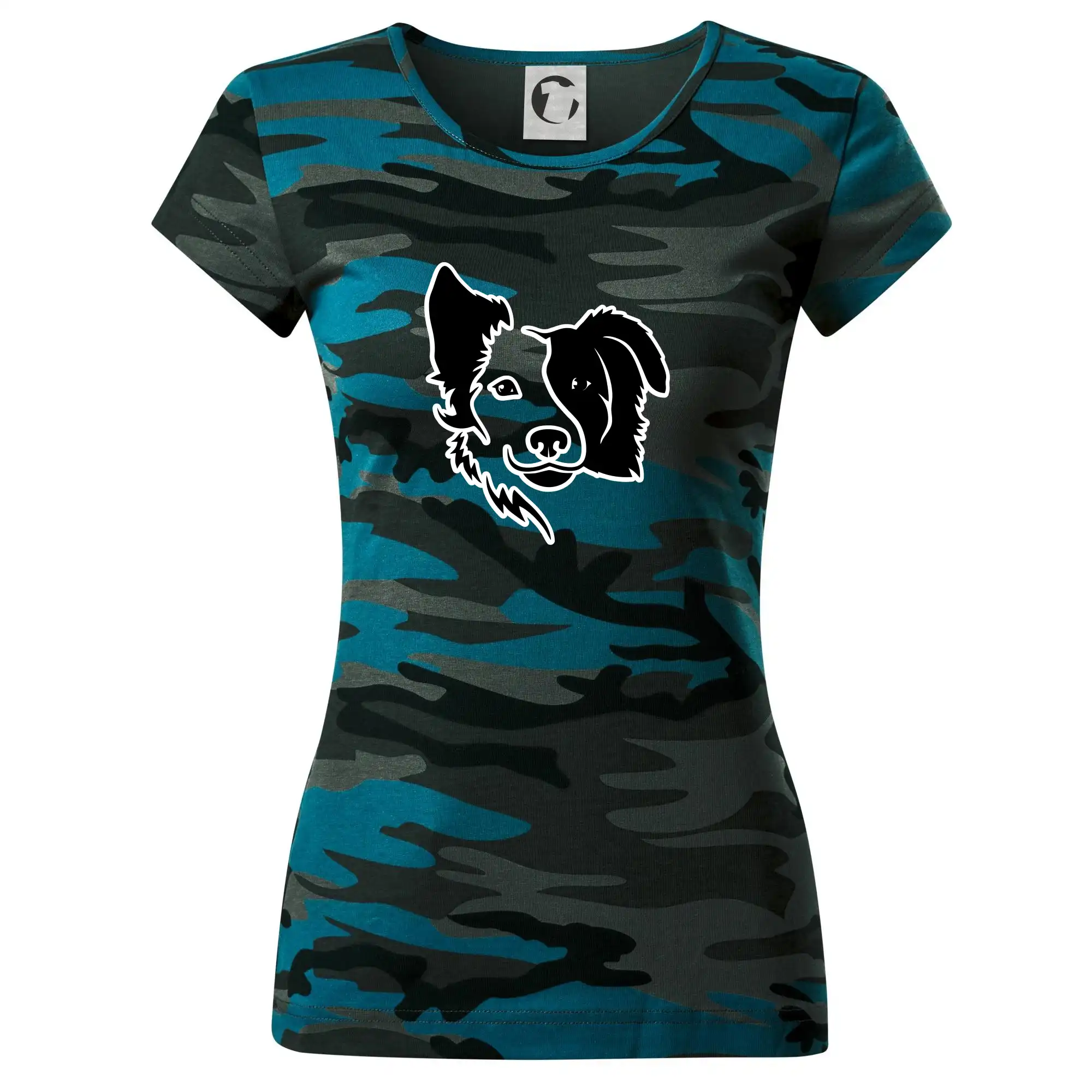 Border kólie obrys hlavy