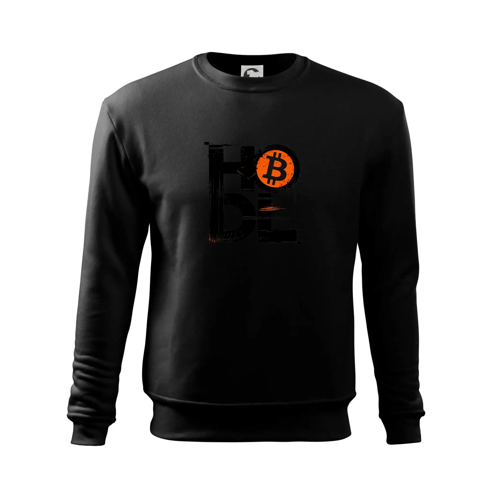 Hodl velký nápis a logo BTC