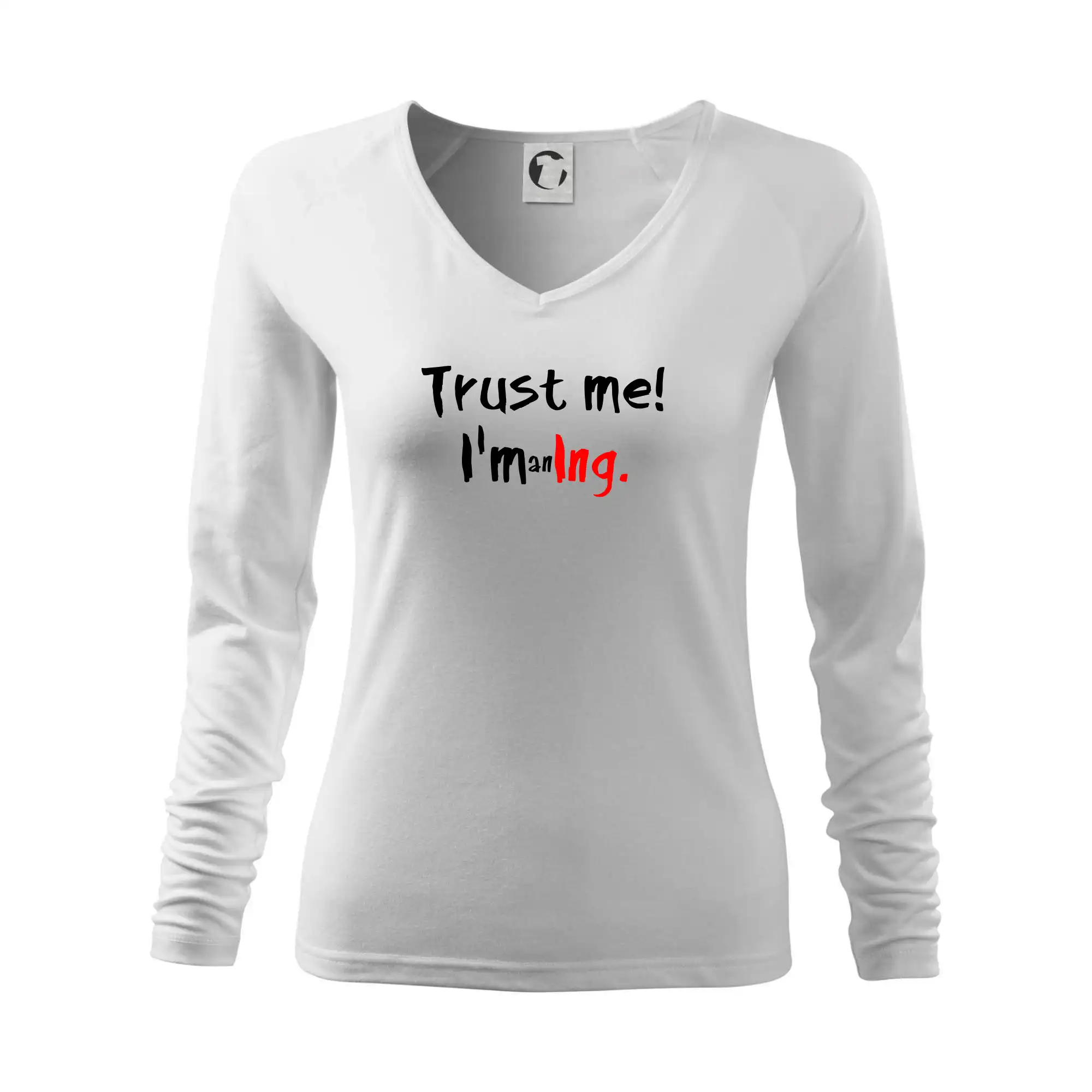 Tričká na ukončenie štúdia - Trust me I´m an Ing. / Ver mi som Ing. - Tričko dámske Elegance