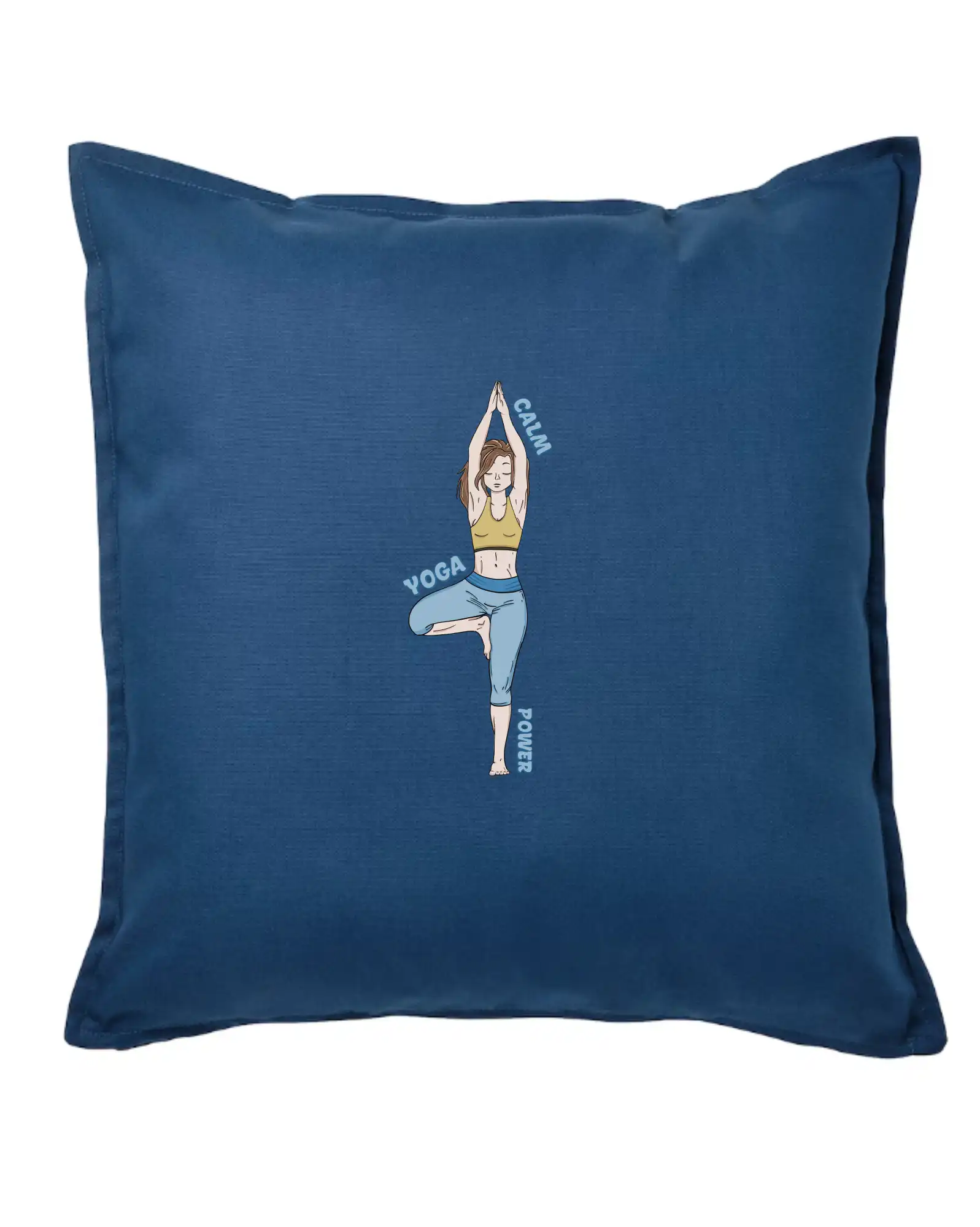 Tričká na jógu - Calm yoga power (Radek Pilař ART) - Vankúš 50x50