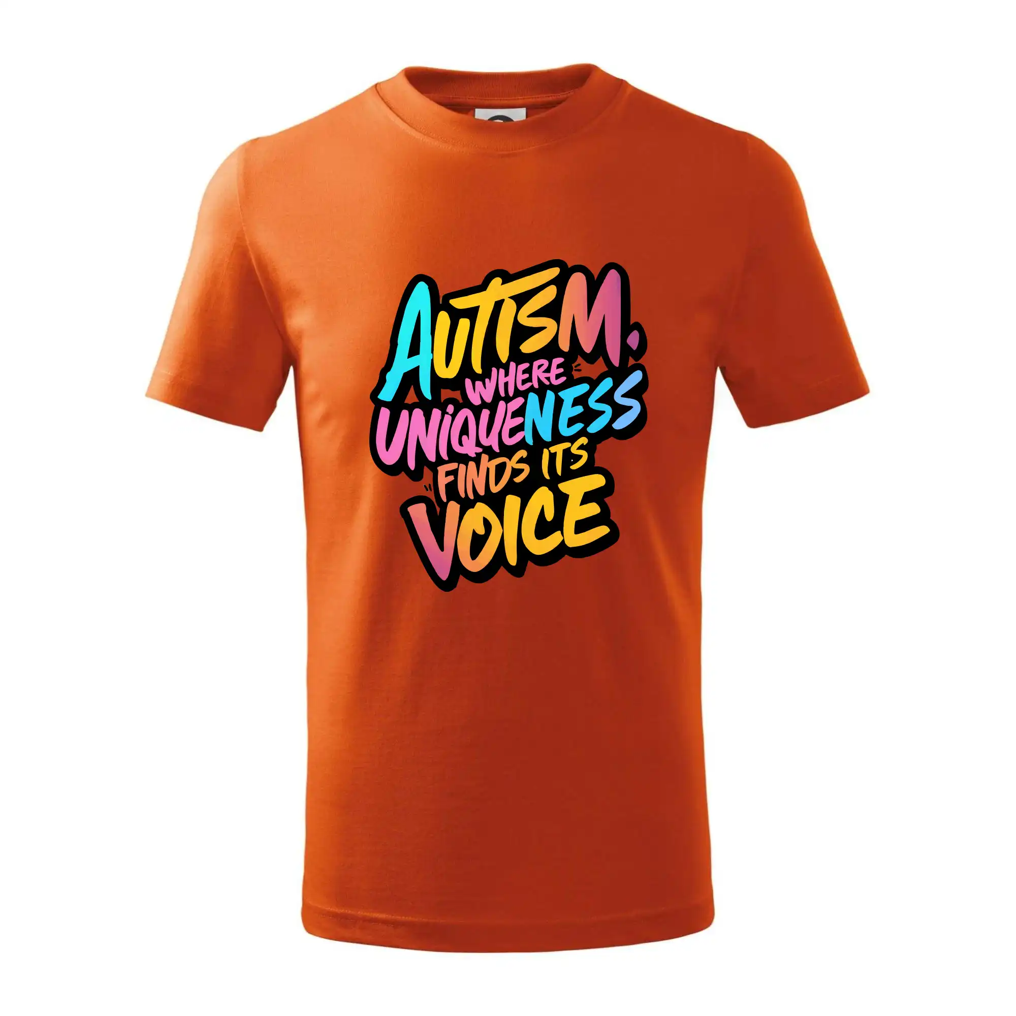 Tričká a mikiny pre autistov - Autism Where Uniqueness Finds Its Voice - Tričko detské bavlnené
