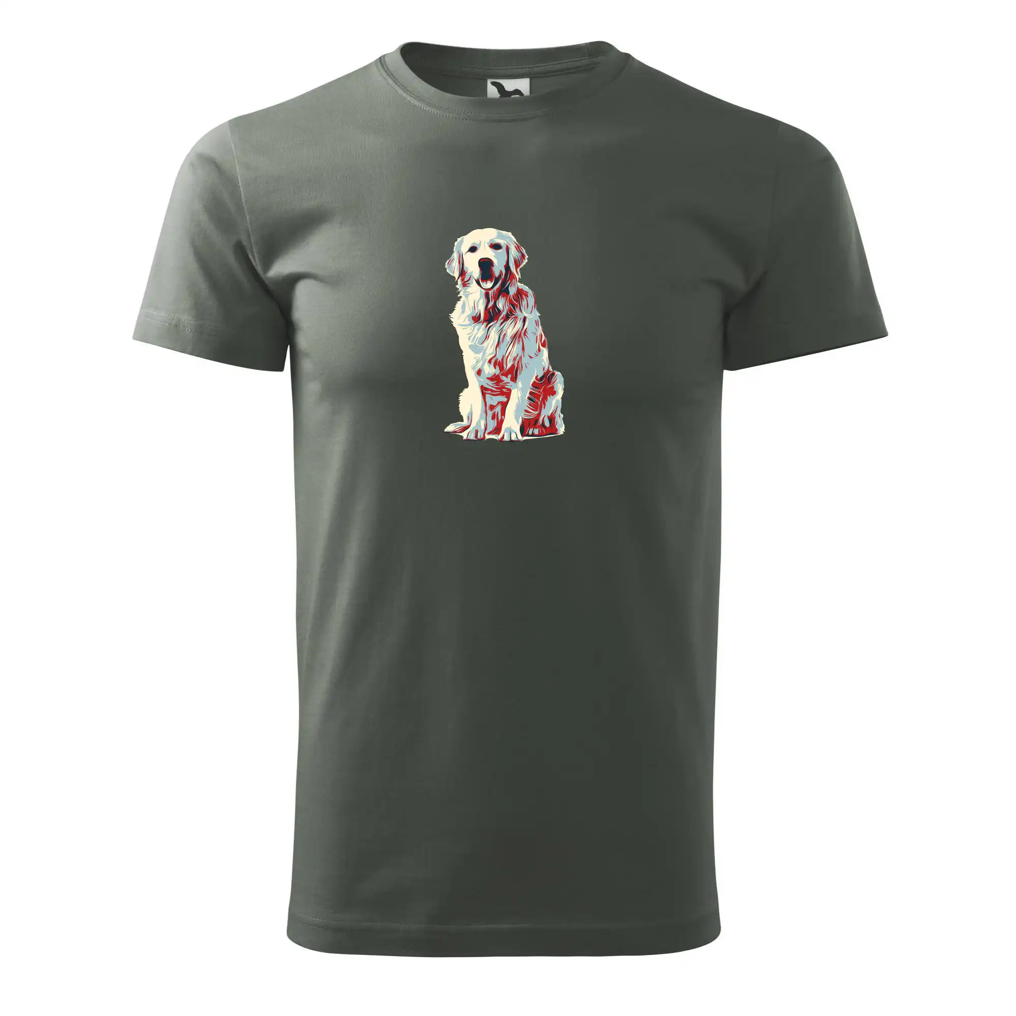 Labrador - Zlatý retriever vintage - Pánske tričko nižšej gramáže