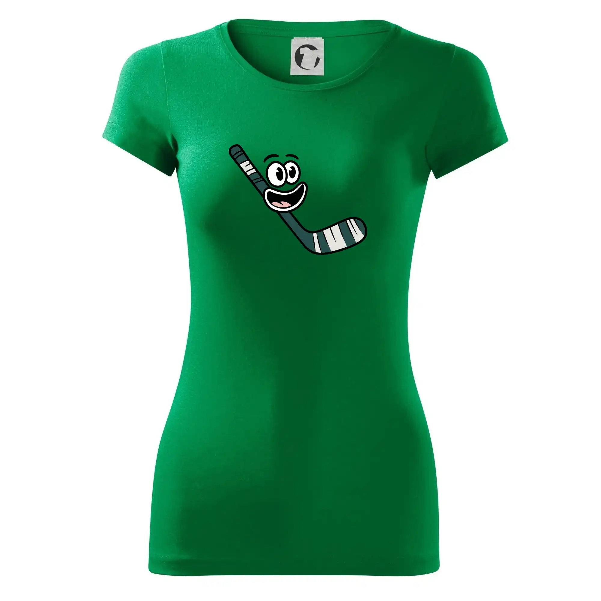 Tričká pre zamilovaných - Parové tričko - Puk a hokejka - Dámske tričko Glance - Priliehavejší strih