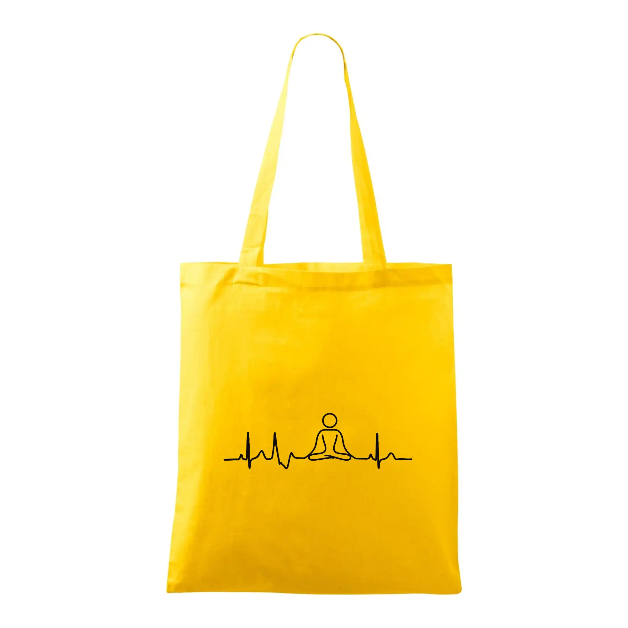 Tričká na jógu - Ekg yoga - Taška bavlnená