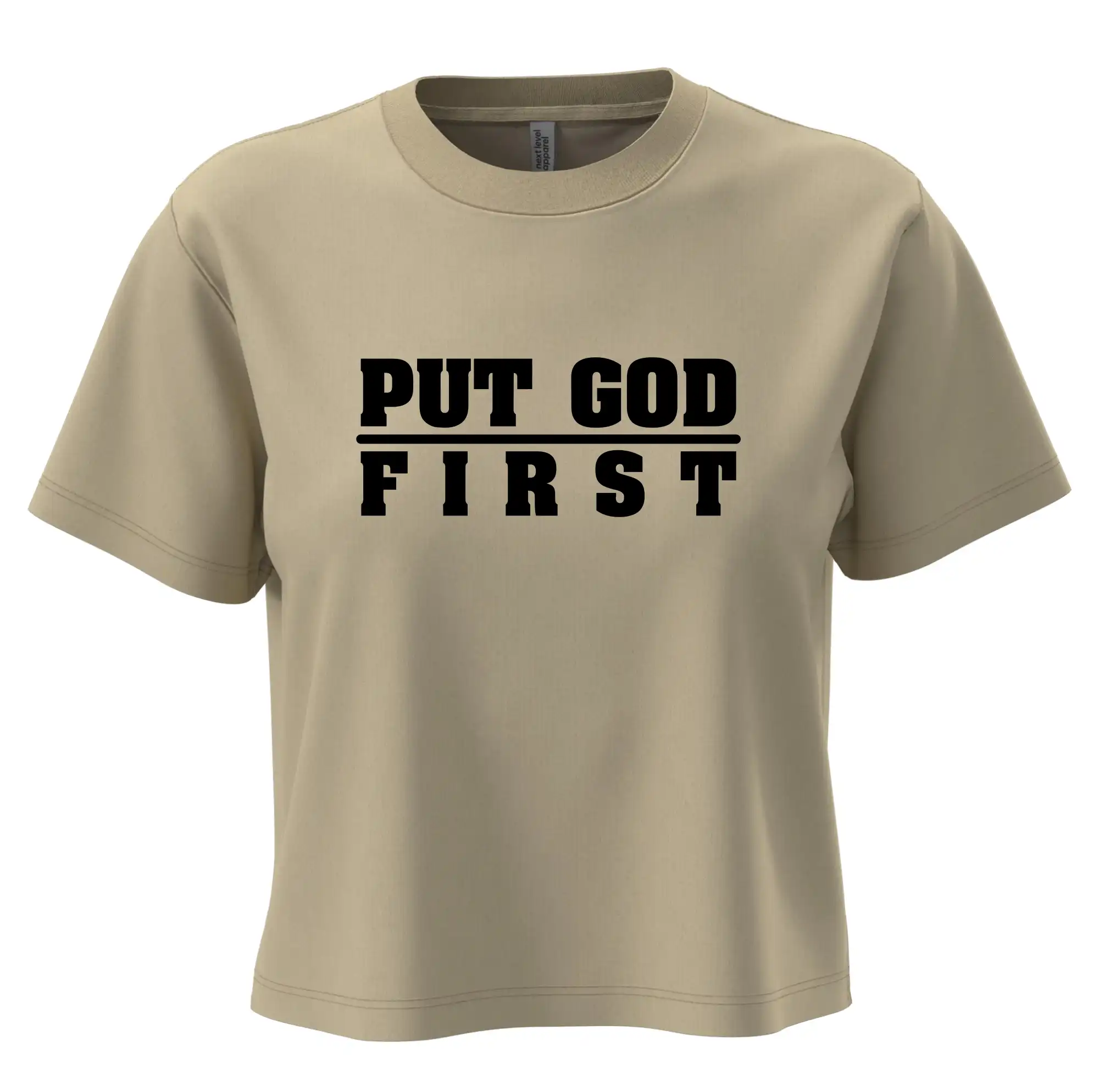 Put God first hrubý nápis