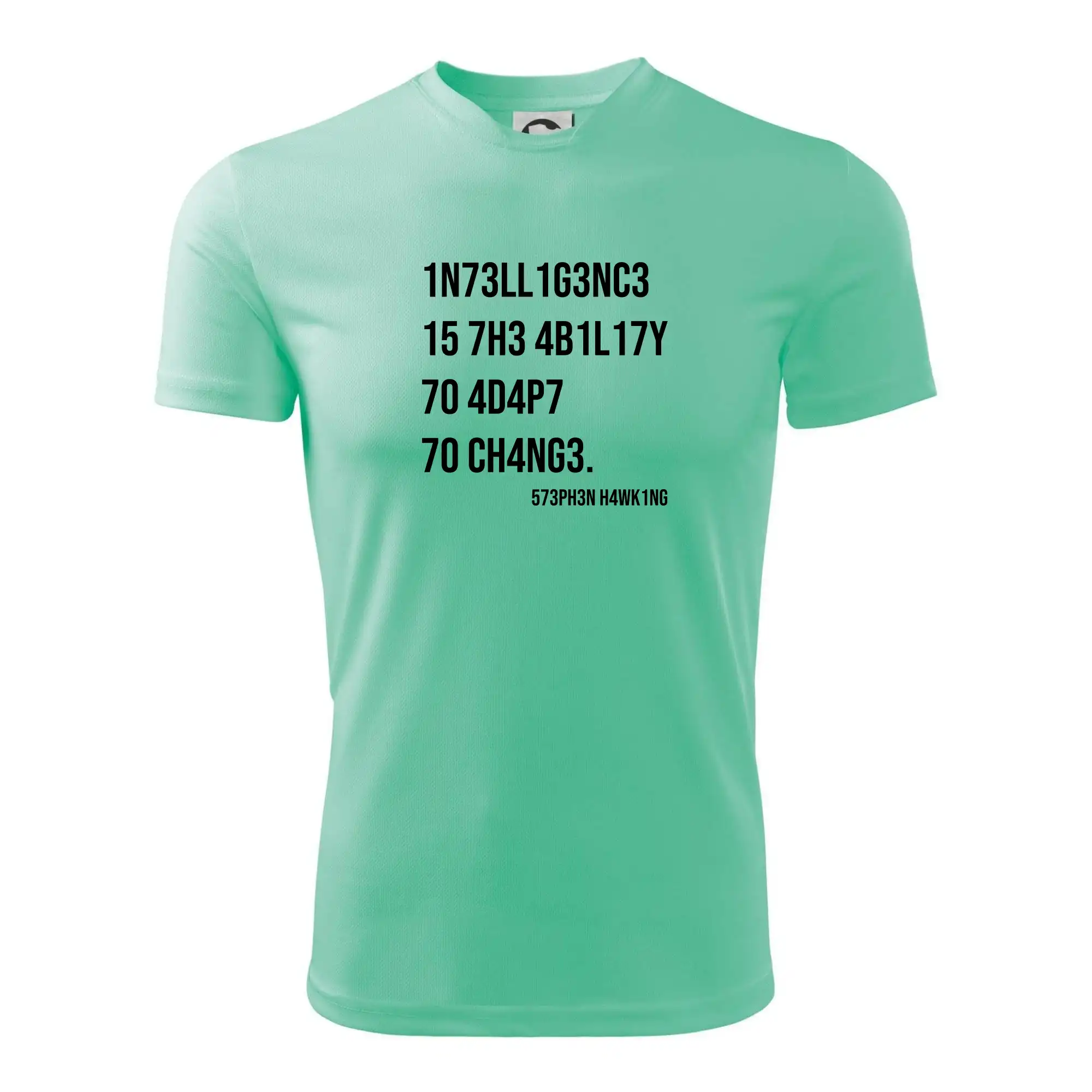 Grafické tričká - Test inteligencie - Stephen Hawking - Pánske tričko Fantasy športové