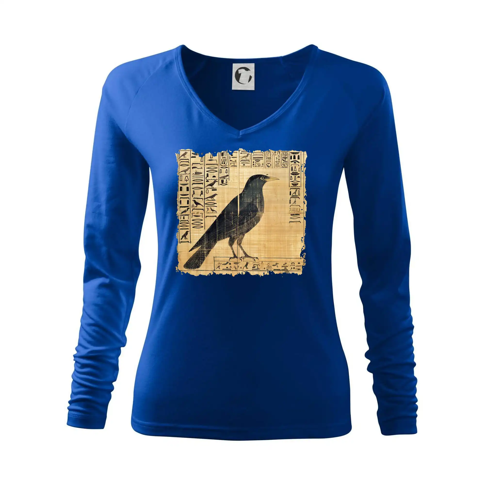 Tričko s motívmi vtákov - Egyptské hieroglyfy vták - Tričko dámske Elegance