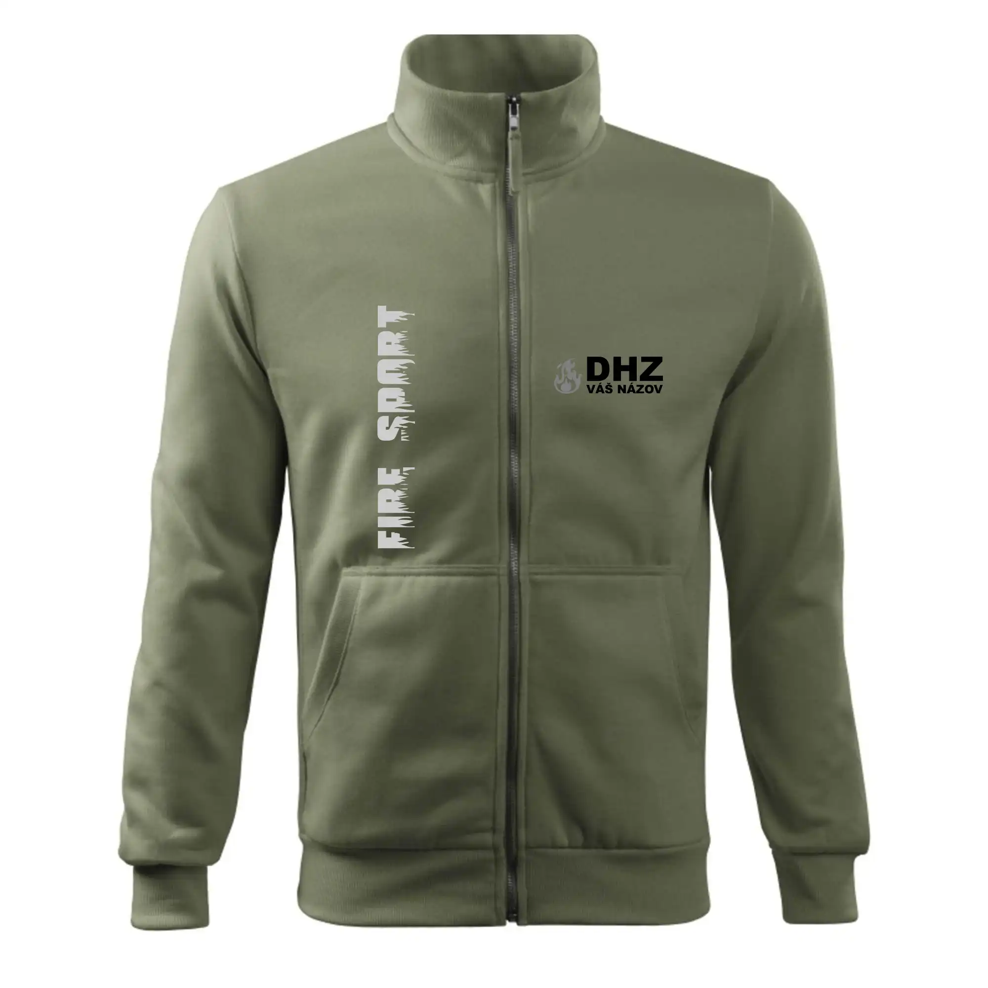 Originálne tričká pre hasičov - DHZ REFLEXNÉ (oheň, firesport, názov zboru - vlastný nápis) - Mikina bez kapucne Adventure