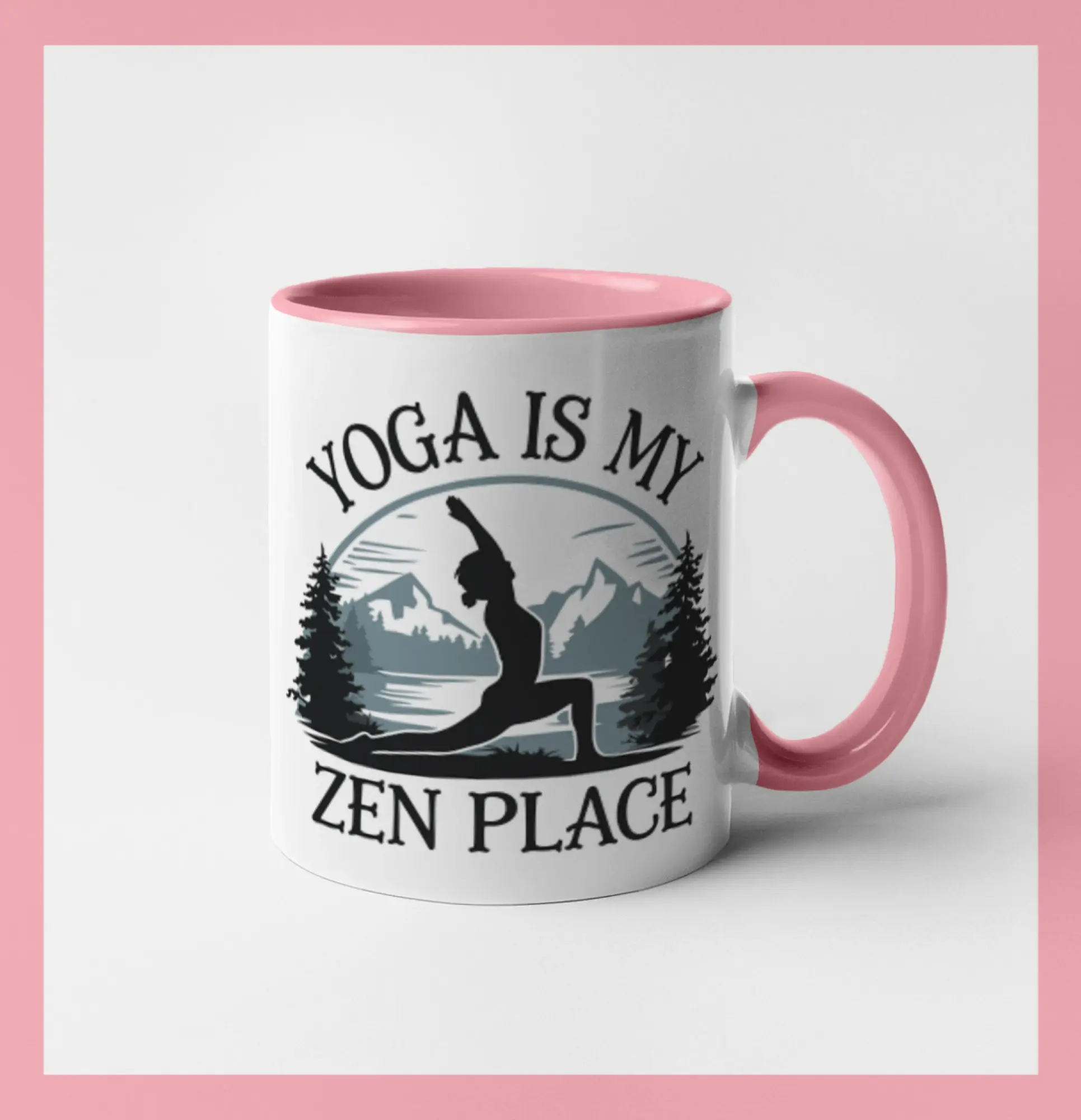 Tričká na jógu - Yoga is my zen place - Hrnček 