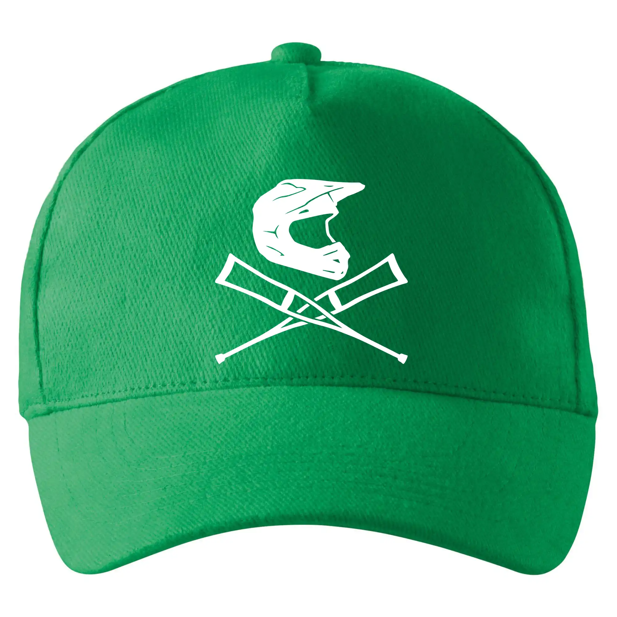 Motocross tričká - Cross prilba / barle - Šiltovka so zahnutým šiltom a mosaznou sponou