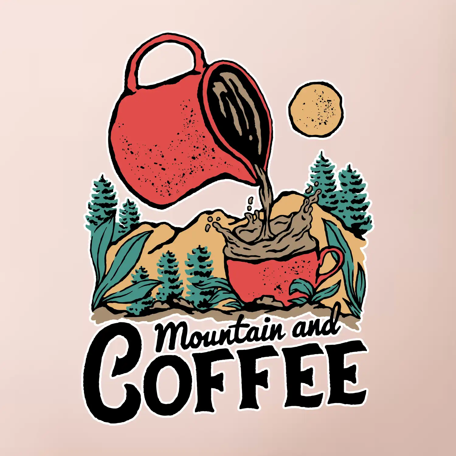 Mountain and Coffee