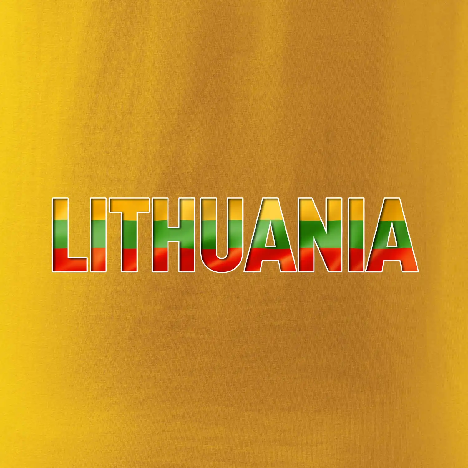 Lithuania - nápis vlajka