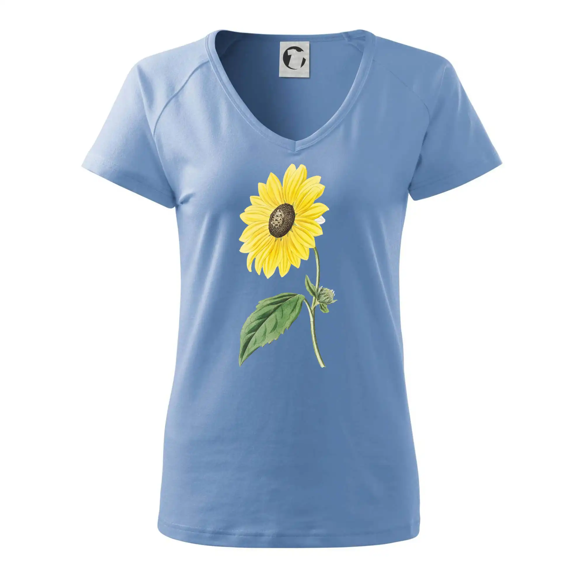 Slunečnice otočená