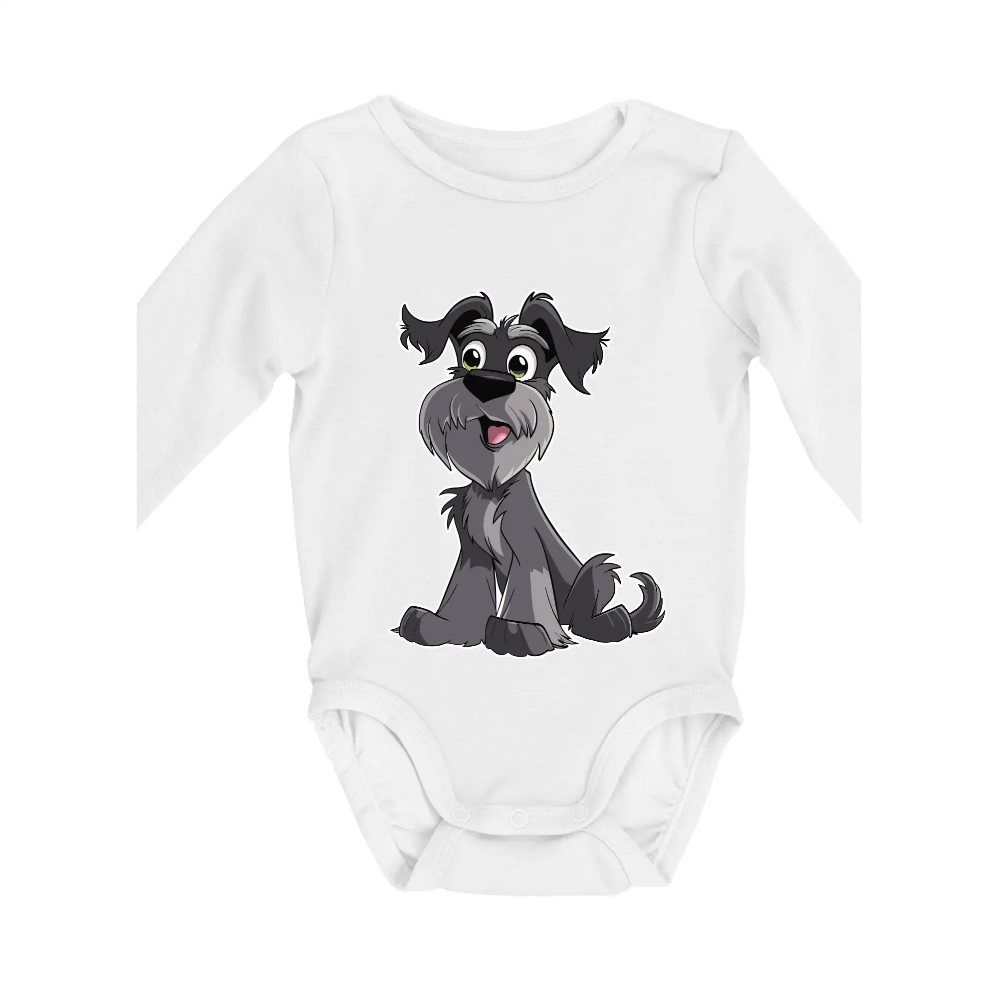 Knírač kreslený sedící