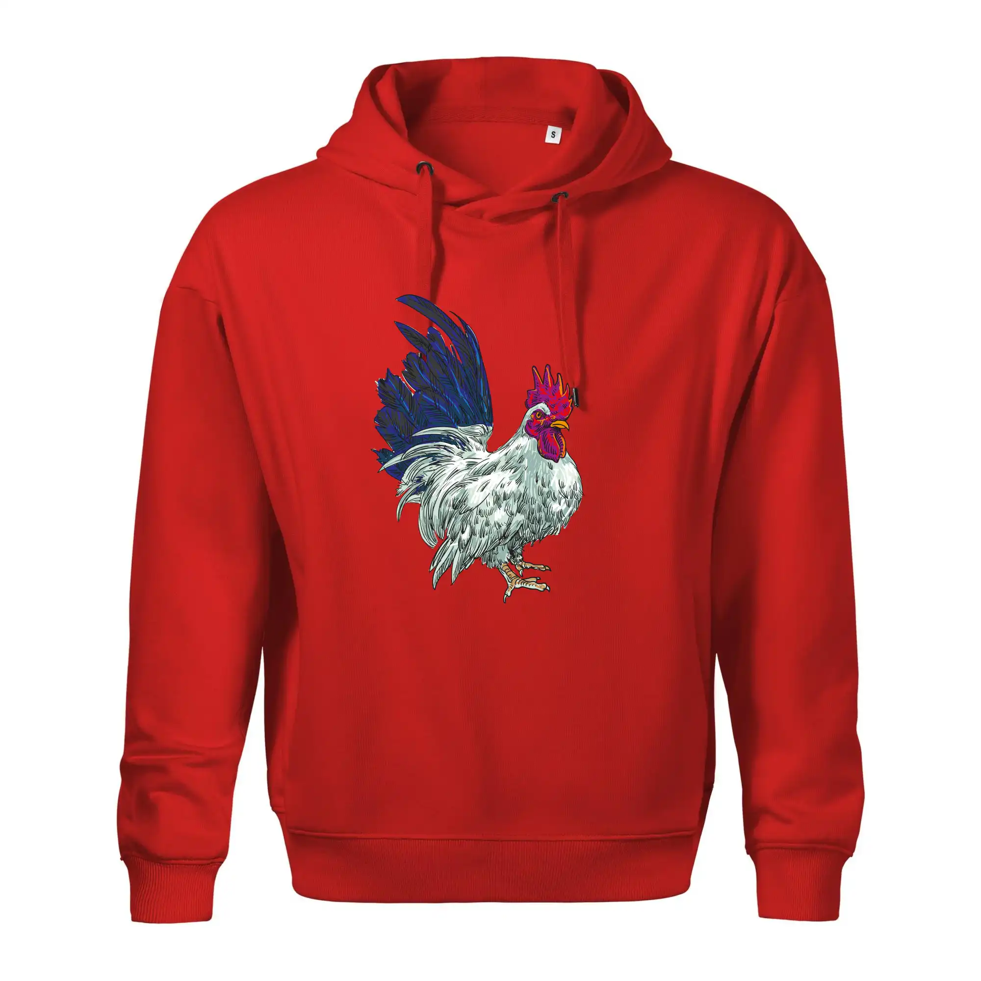 Kohout kreslený bílý