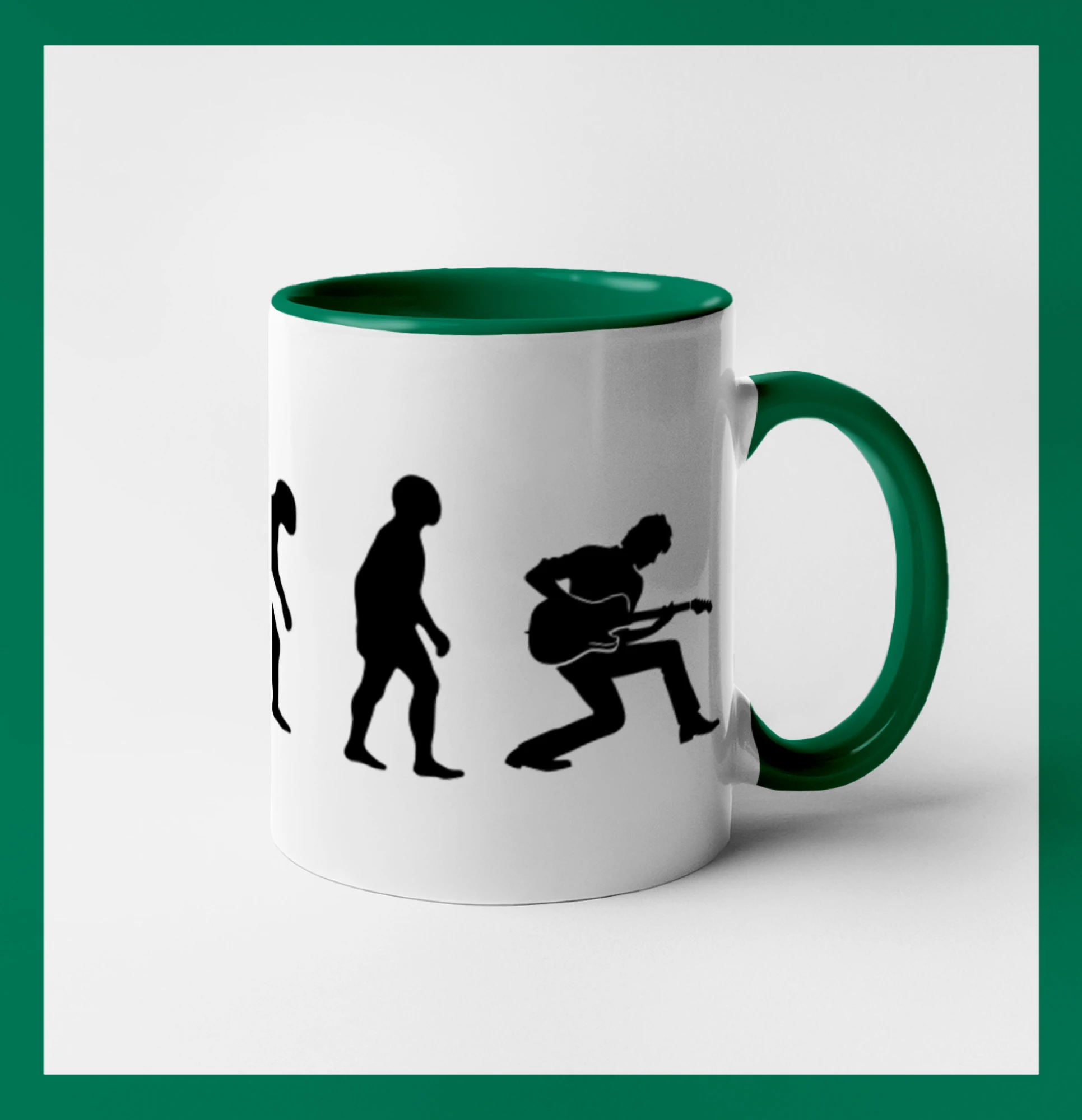 Evolúcia gitarista - kľačiaci