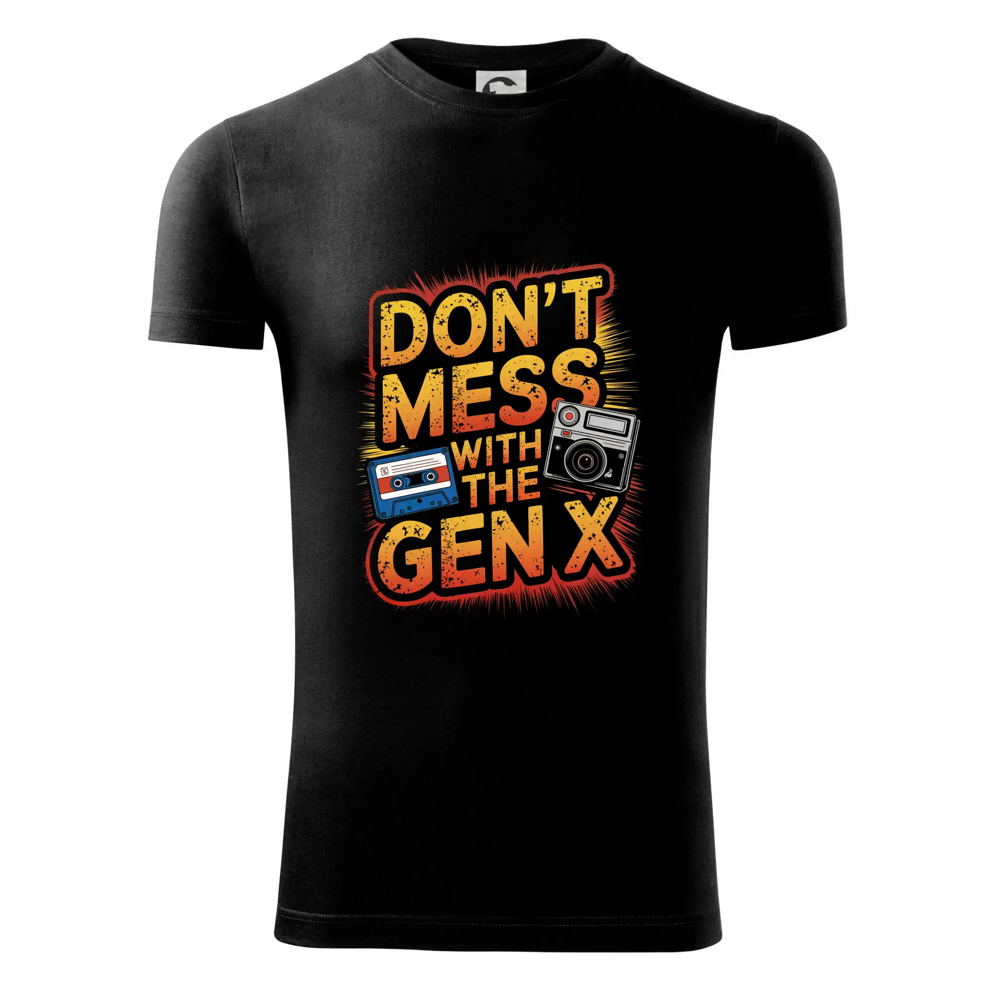 Tričká s motívmi ktoré frčia na internete - Generace X (Gen X) - Dont mess with the GEN X - Viper FIT - Pánske zúžené tričko