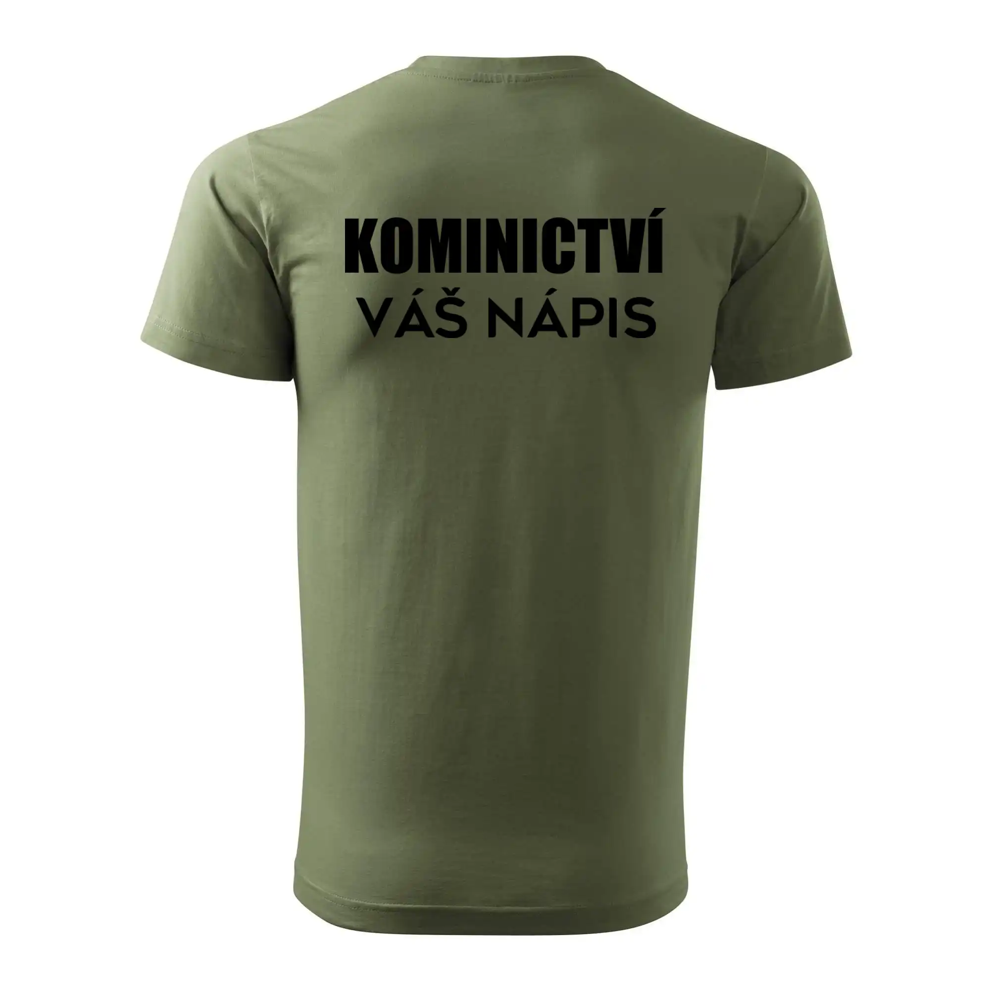 Kominík logo + nápis na zádech