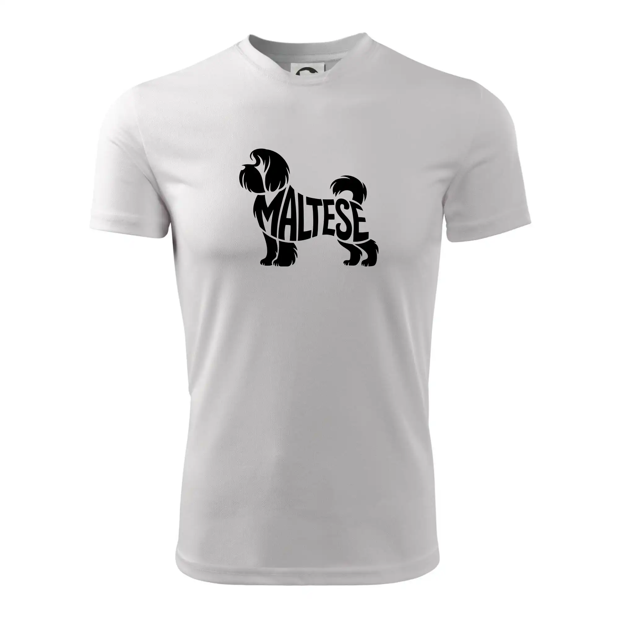 Ostatné psie plemená - Maltézsky psík nápis v tele - Pánske tričko Fantasy športové