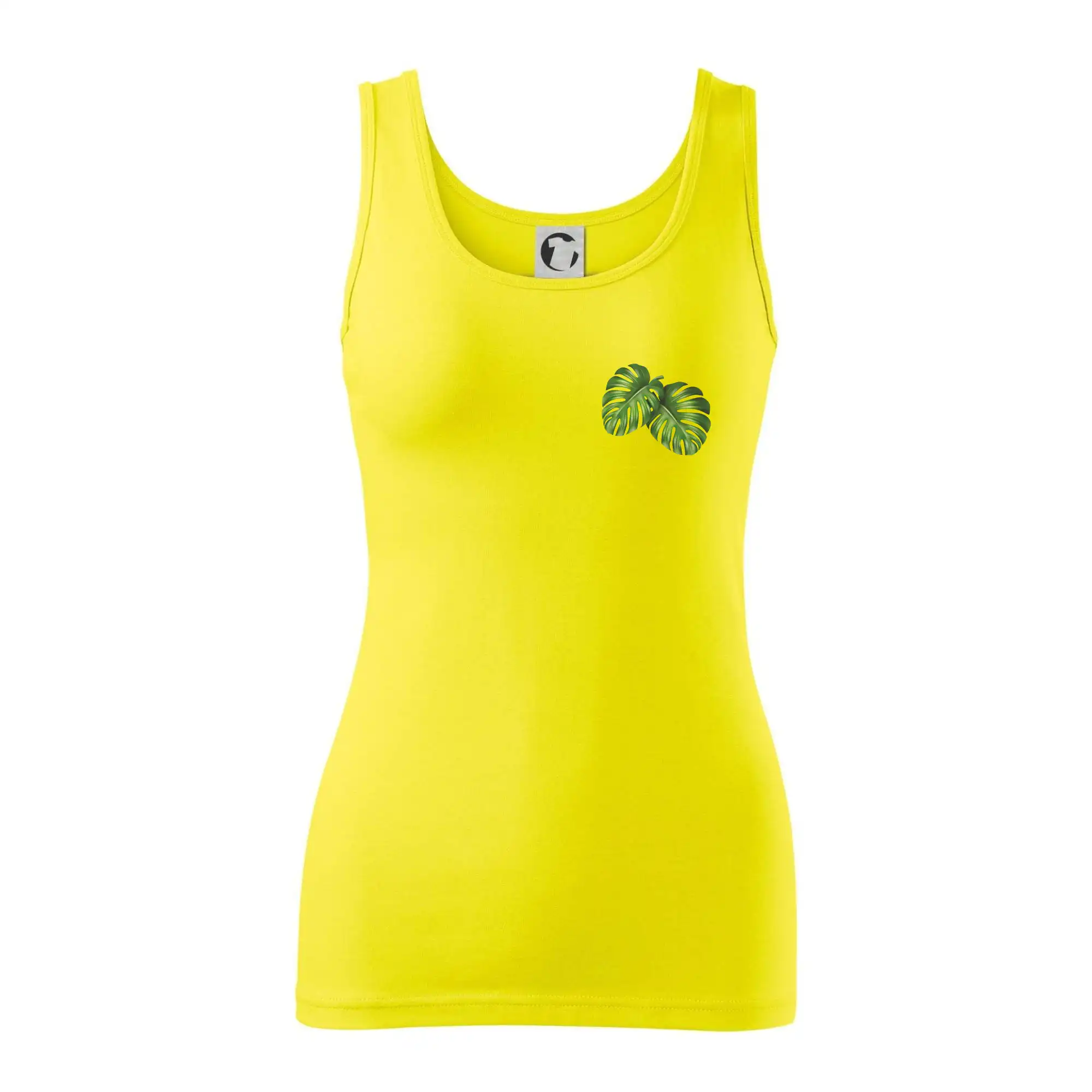 Monstera listy na prsu