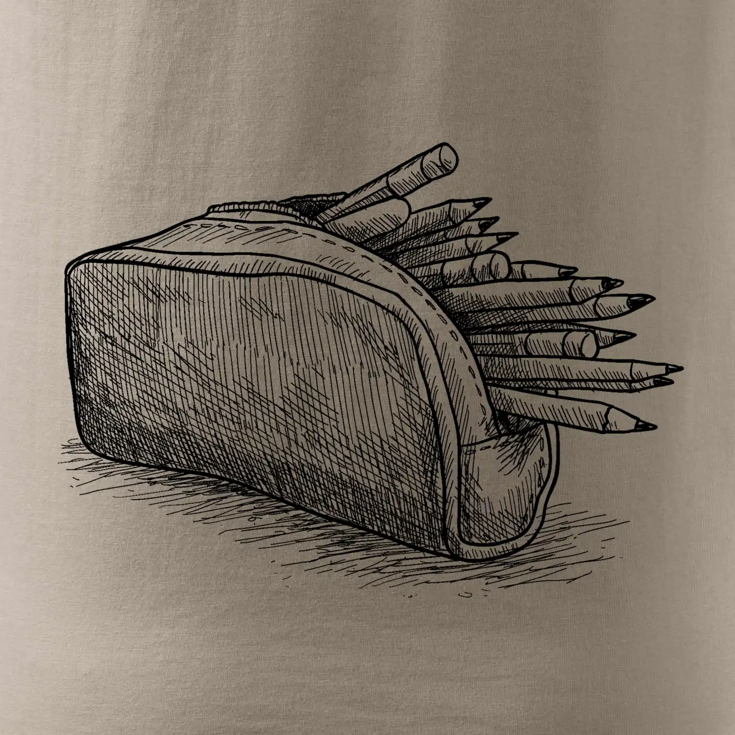 Školní penál kreslený