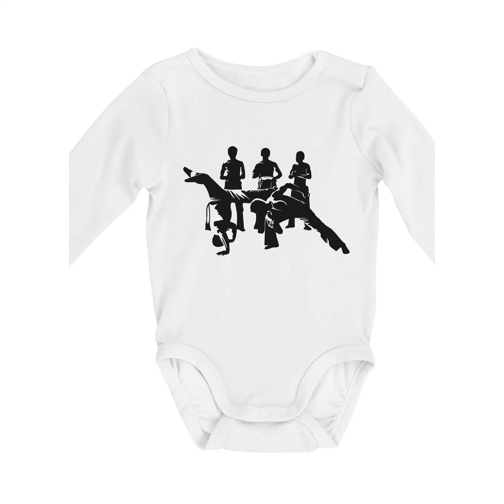 Tričká Capoeira - Capoeira všetci - Body dojčenské s dlhým rukávom