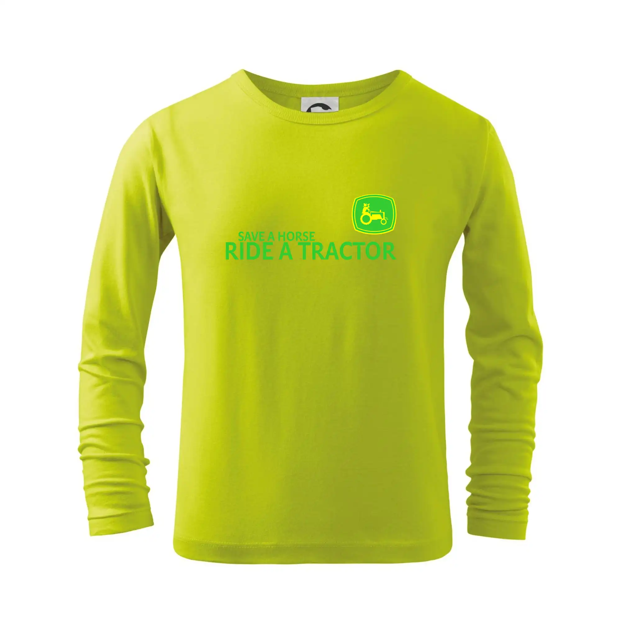 Save horse, ride tractor - Tričko detské Long Sleeve