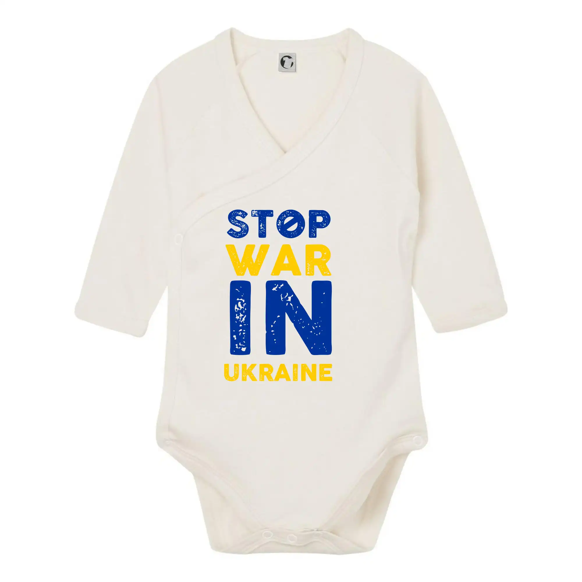 Barevný nápis Stop war in ukraine