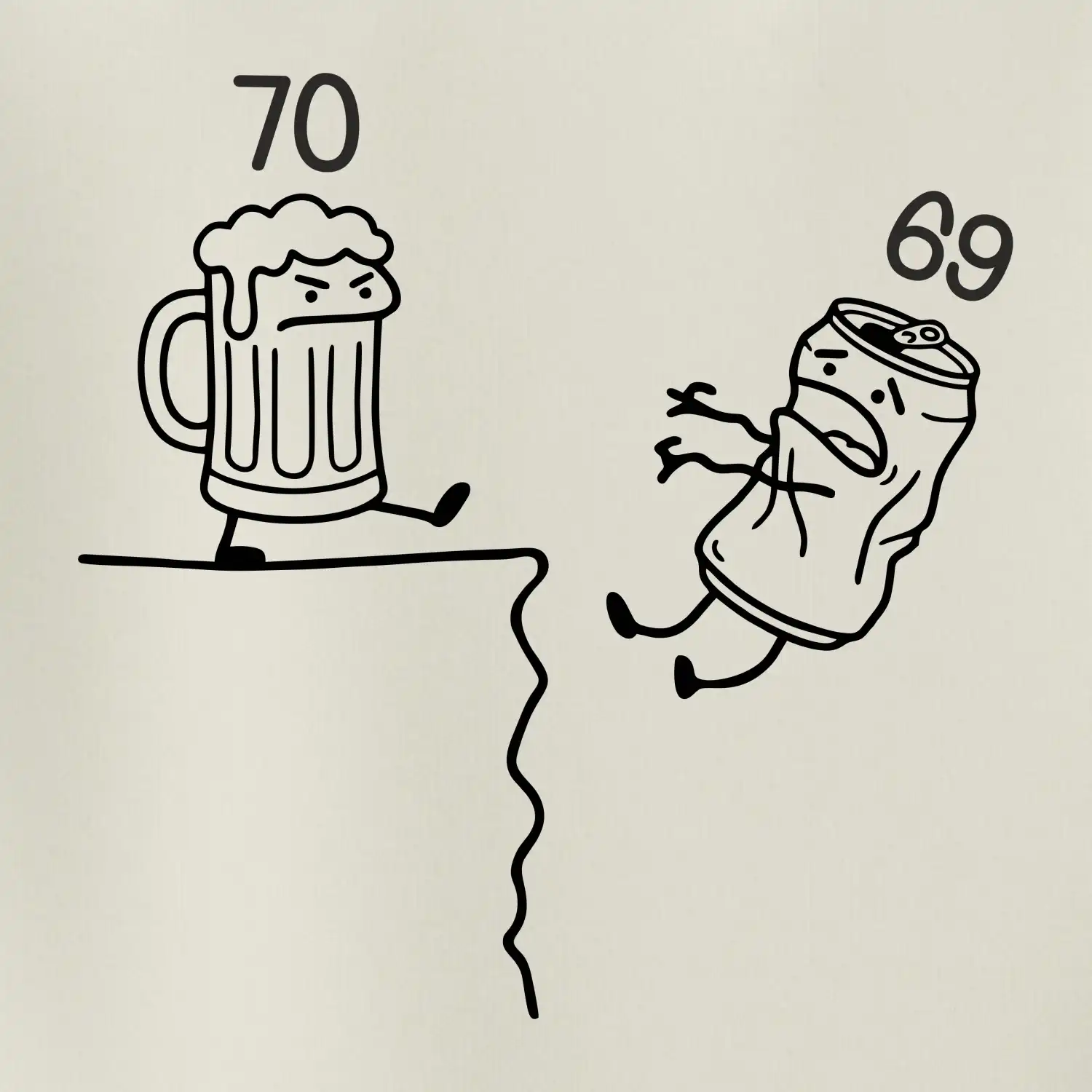 Pivo narozeniny - útes 70let