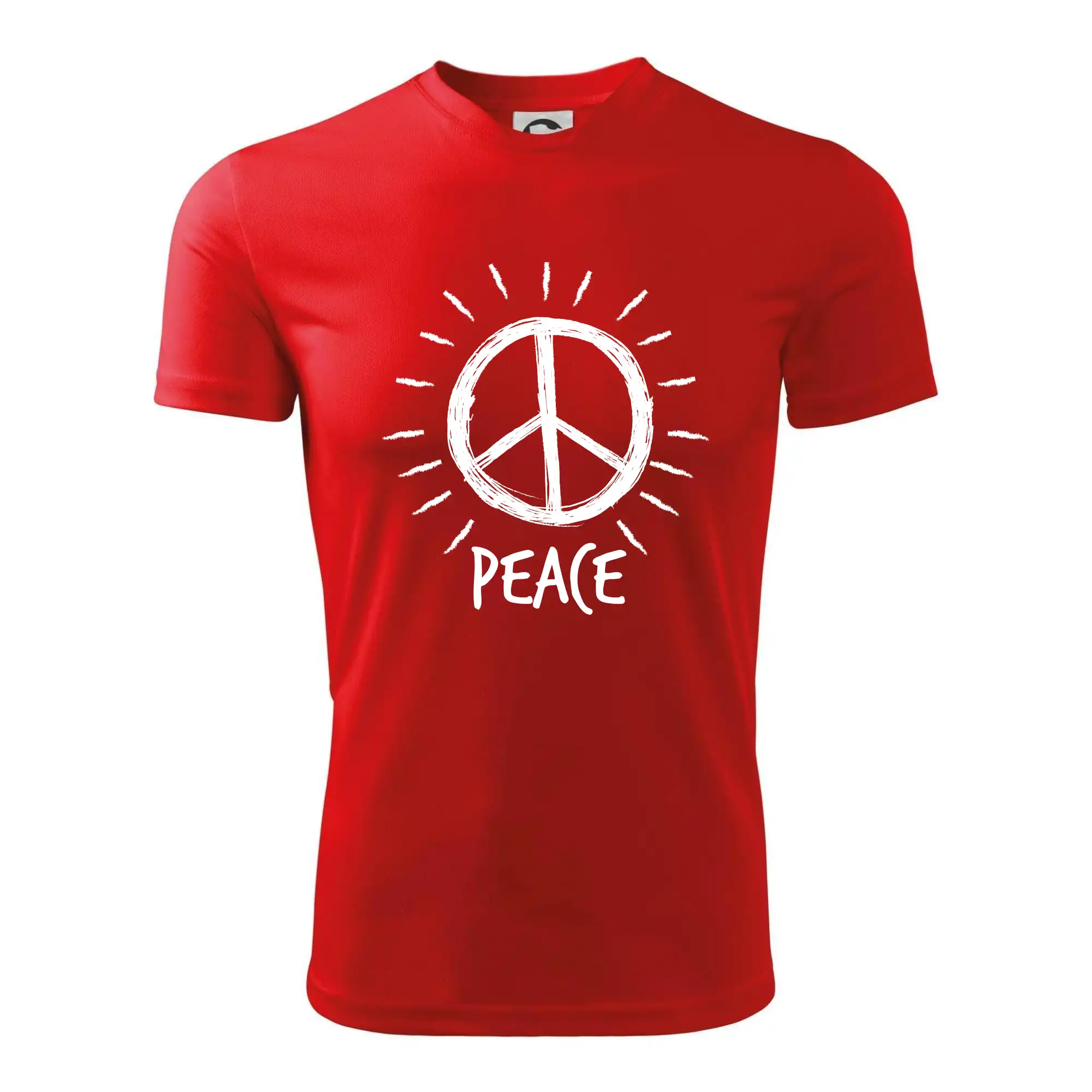 Peace symbol černobílý